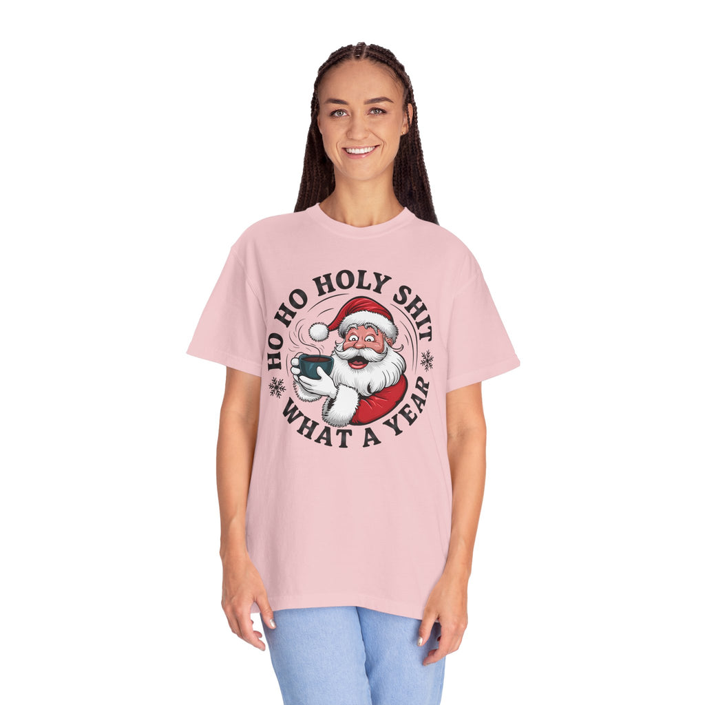 Ho Ho Holy Shit What A Year Christmas T‑Shirt