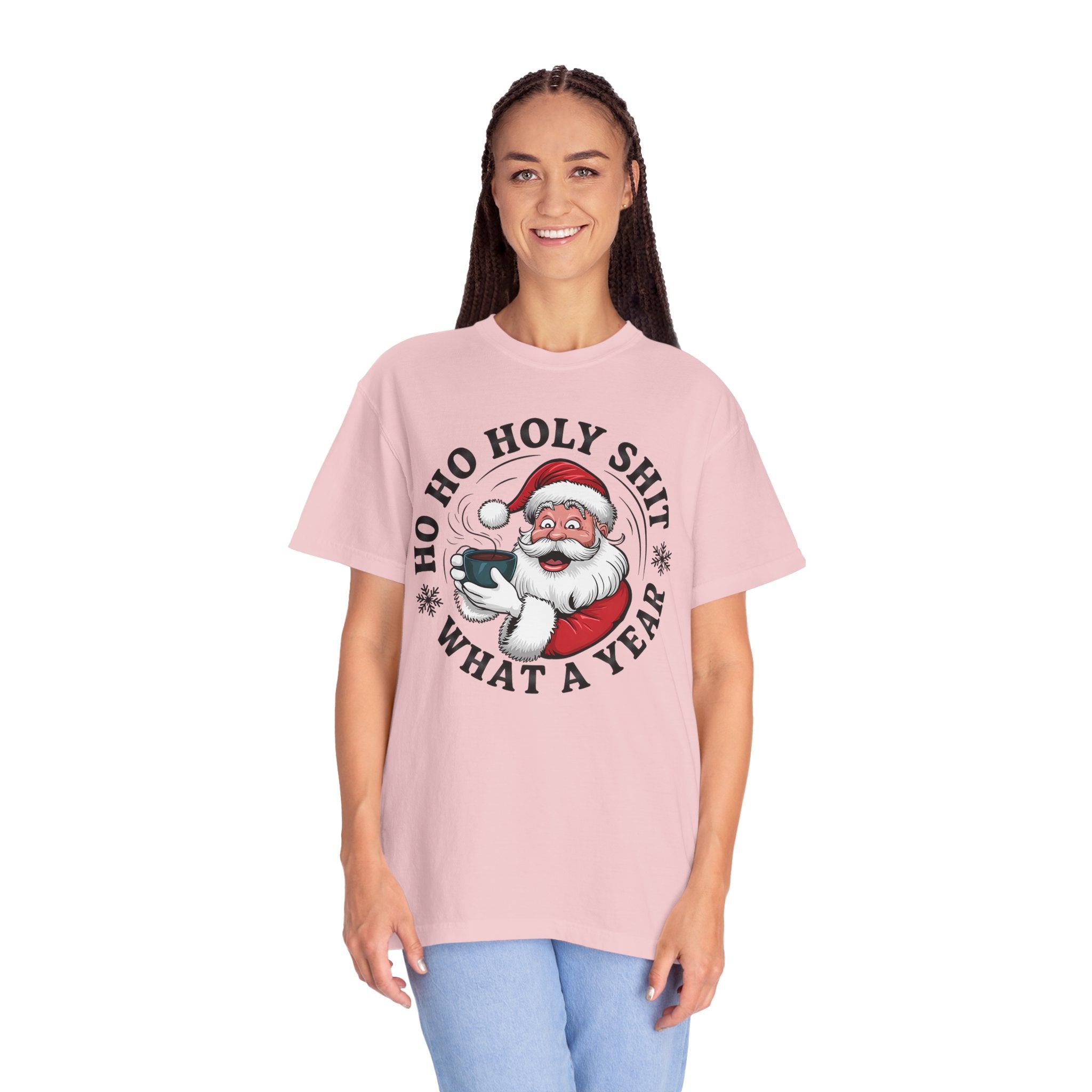 Ho Ho Holy Shit What A Year Christmas T‑Shirt