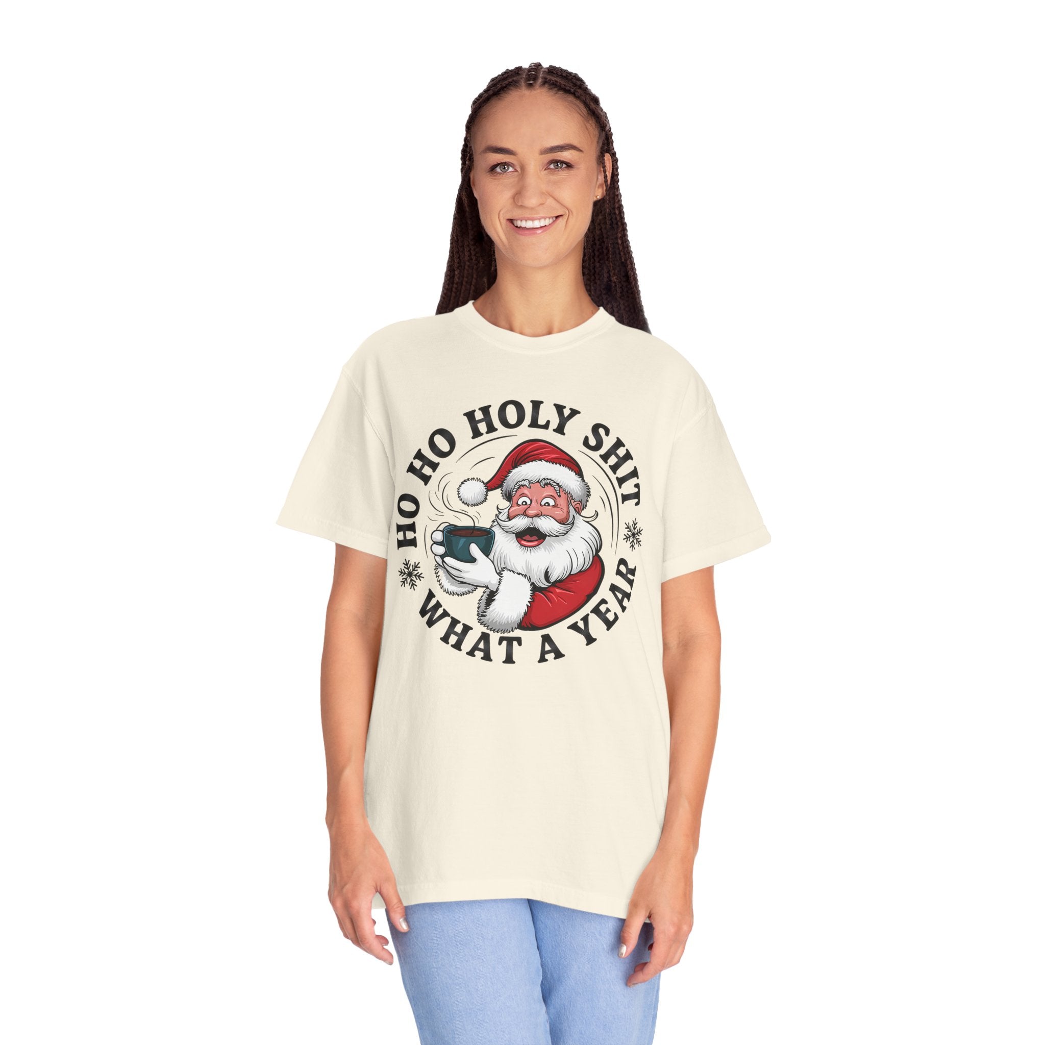 Ho Ho Holy Shit What A Year Christmas T‑Shirt