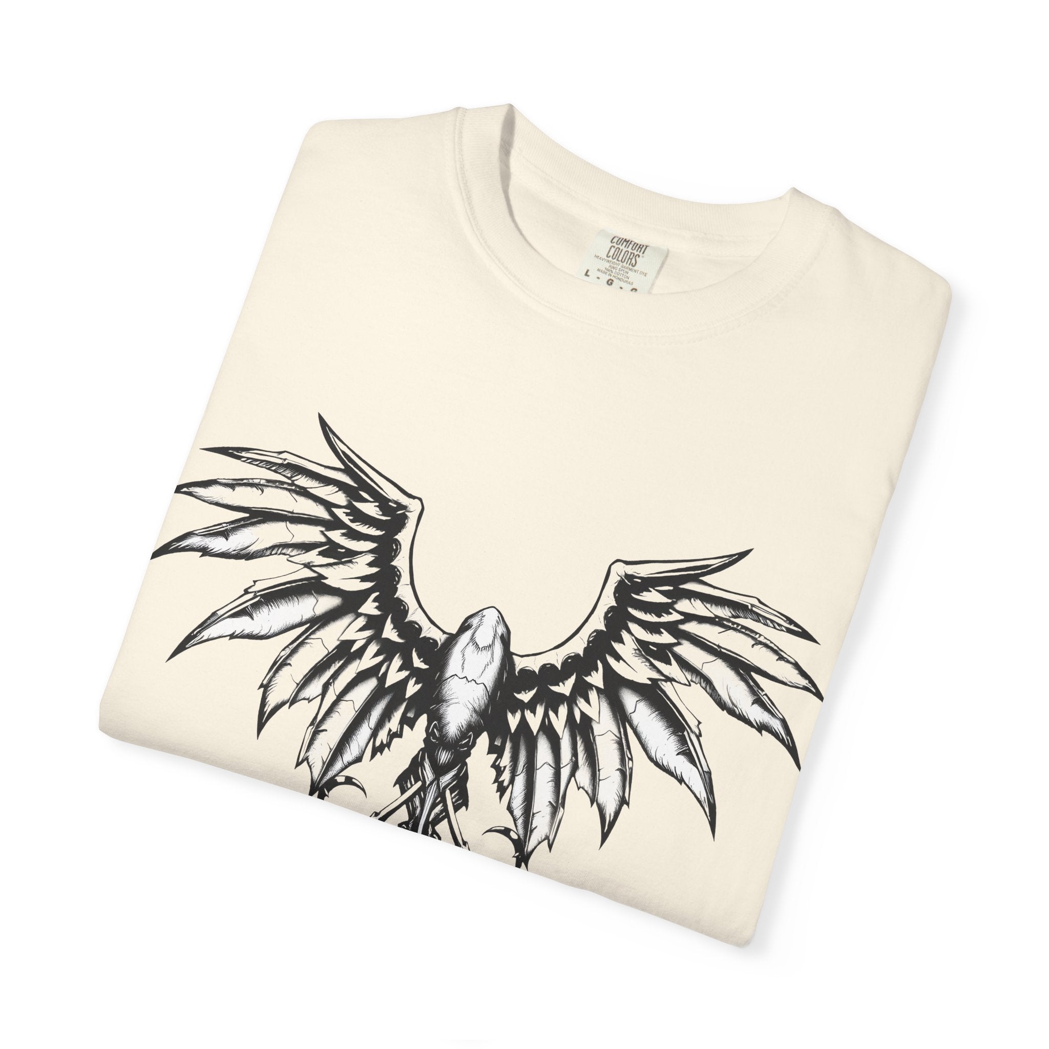 No Mercy Wings T-Shirt — Gothic Angel Graphic Tee