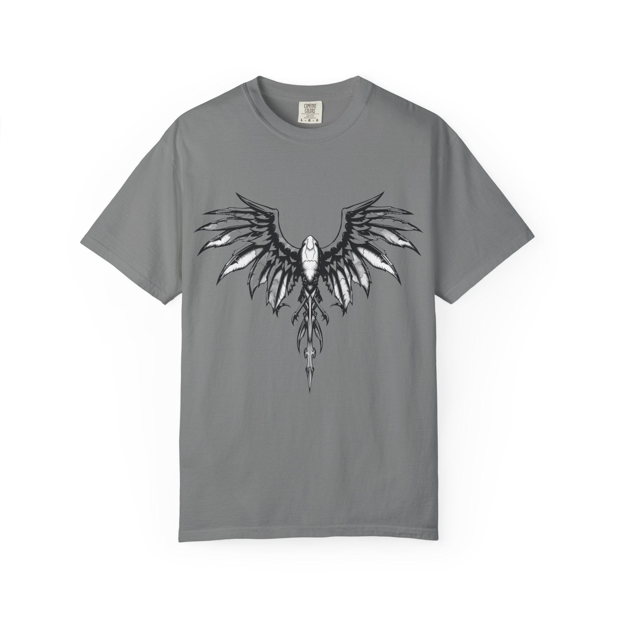 No Mercy Wings T-Shirt — Gothic Angel Graphic Tee