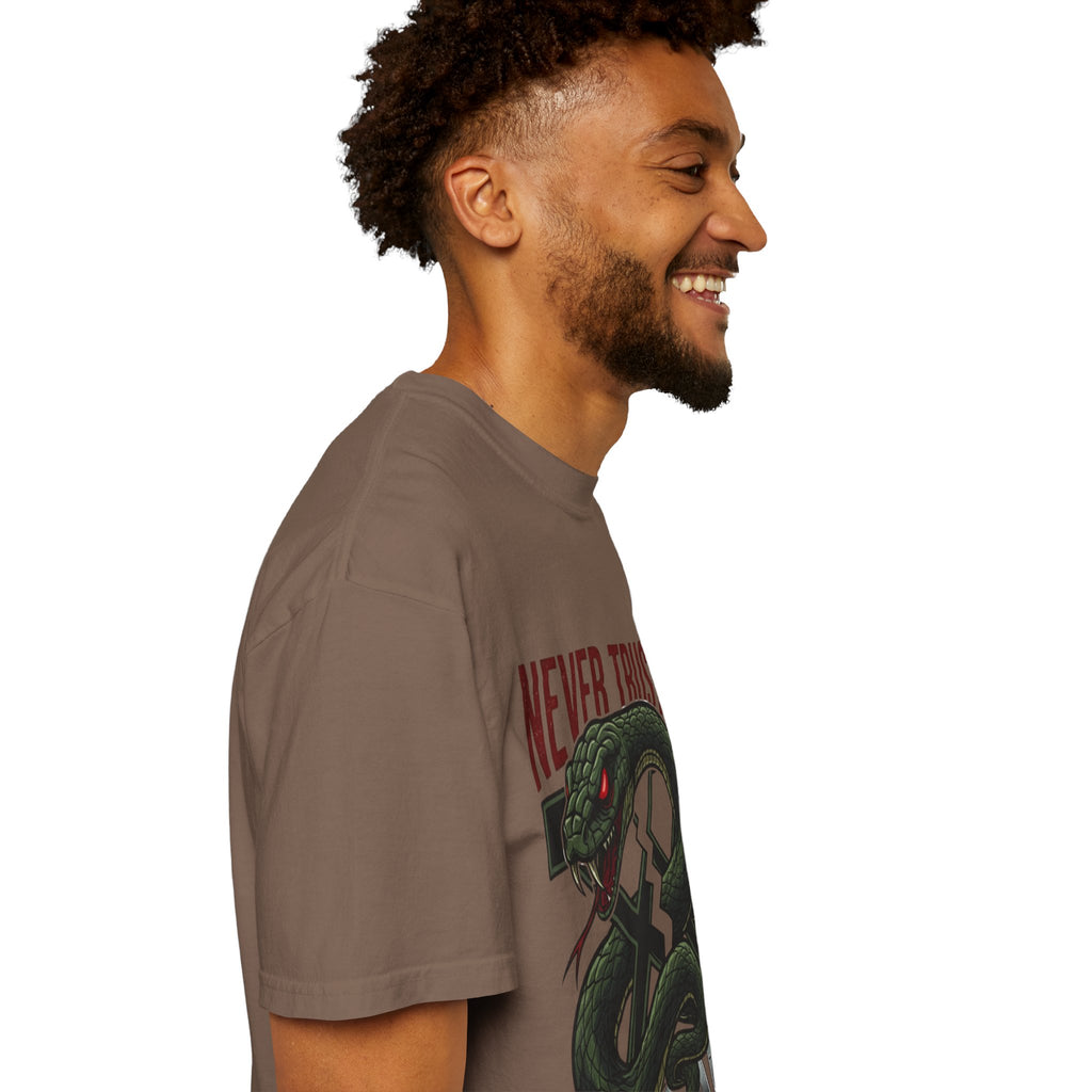Never Trust a Snake Graphic T-Shirt — Vintage Snake Illustration Tee