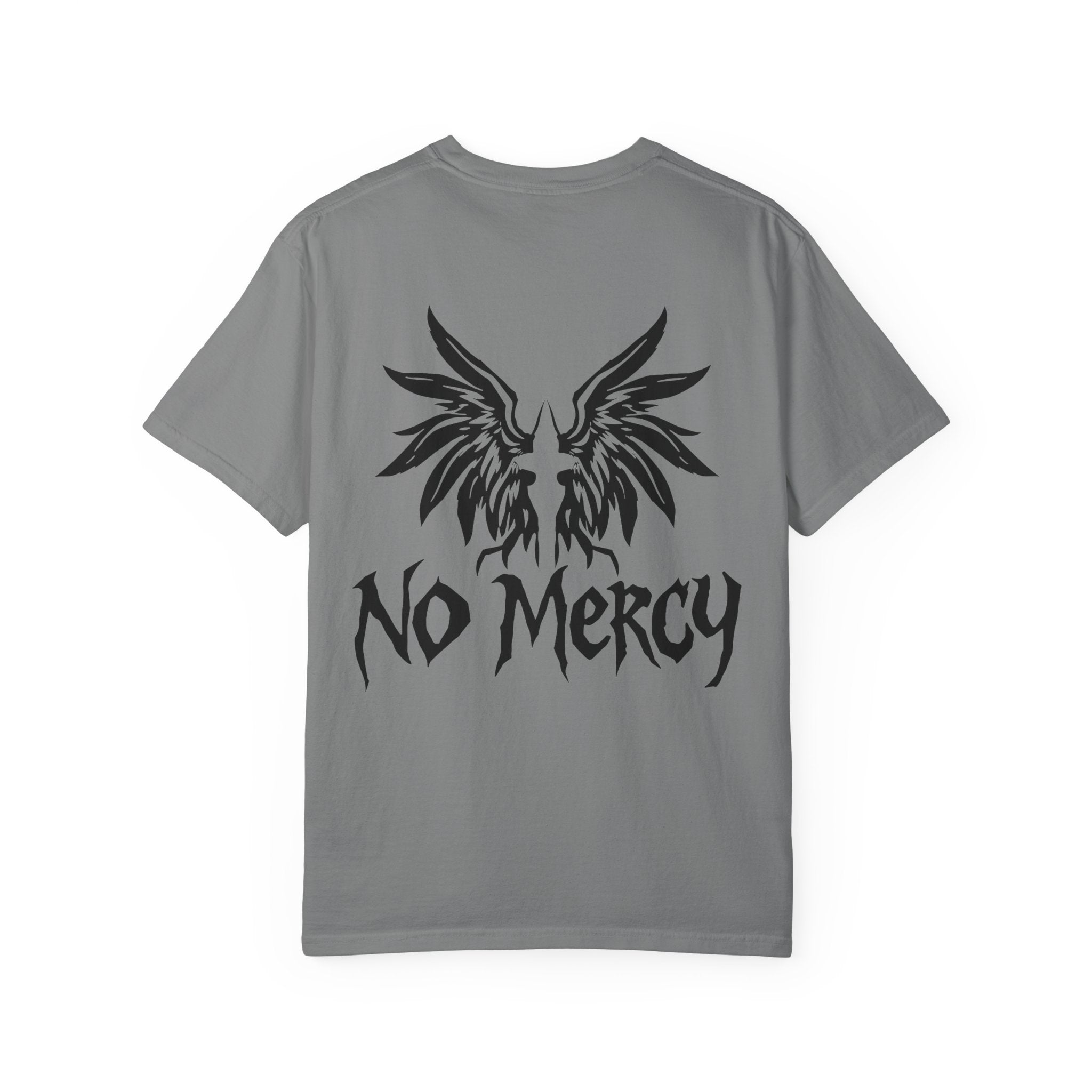 No Mercy Wings T-Shirt — Gothic Angel Graphic Tee