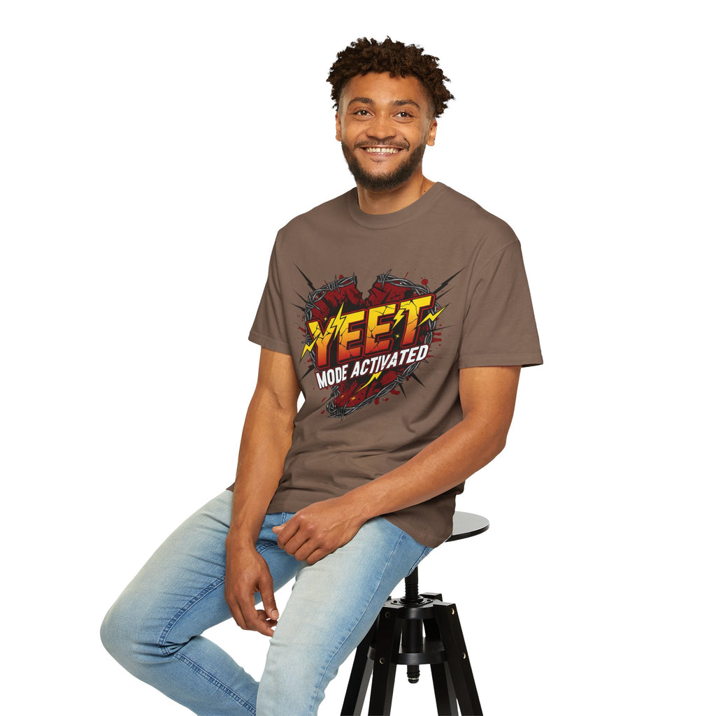 Yeet Mode Activated T-shirt — Funny Graphic Tee for Teens & Gamers