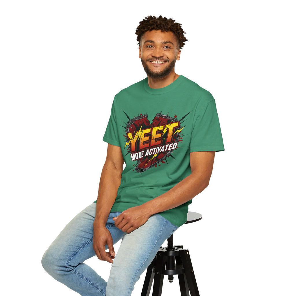 Yeet Mode Activated T-shirt — Funny Graphic Tee for Teens & Gamers