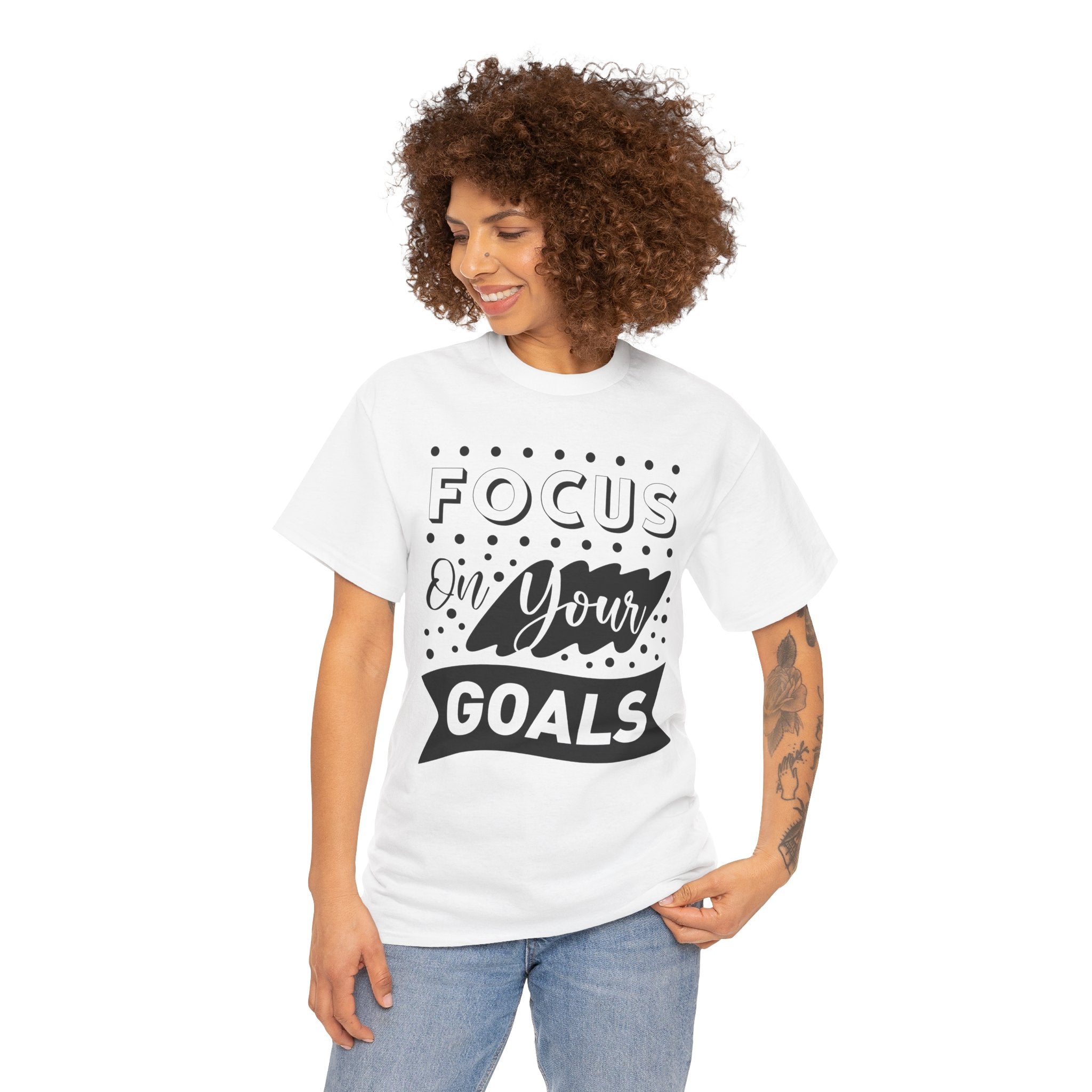 Focus On Your Goals T-Shirt — Motivational Graphic Tee