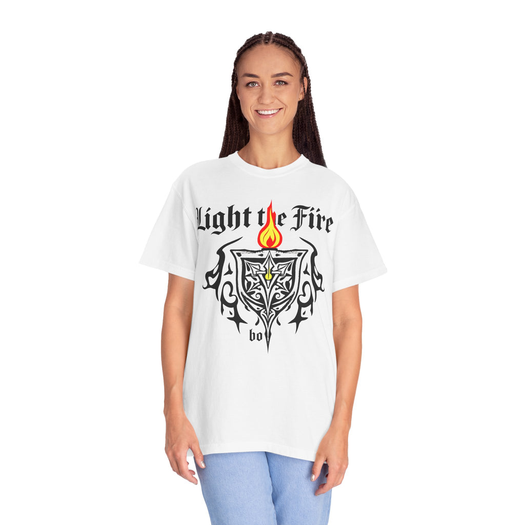 Light the Fire Tribal Shield T-Shirt