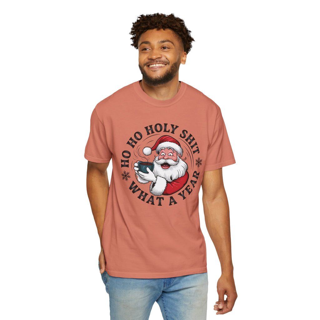 Ho Ho Holy Shit What A Year Christmas T‑Shirt