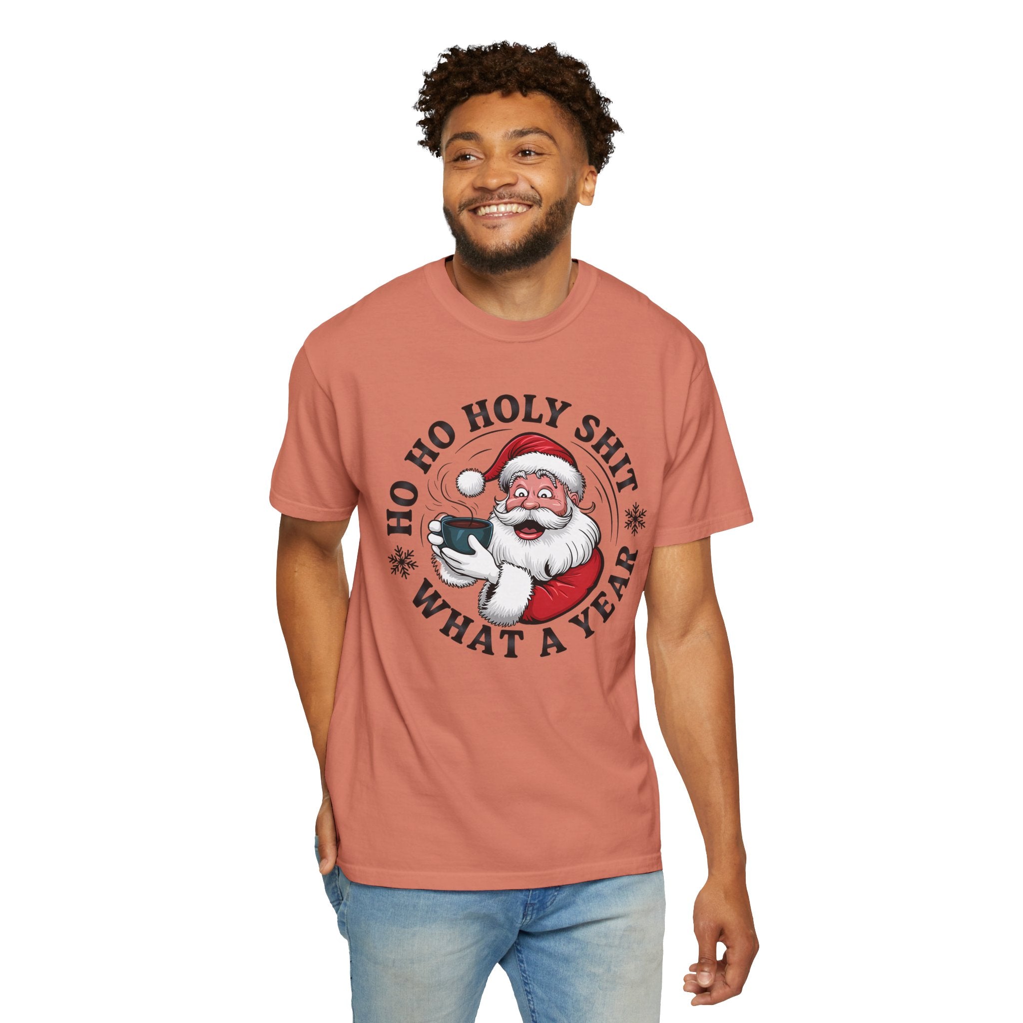 Ho Ho Holy Shit What A Year Christmas T‑Shirt
