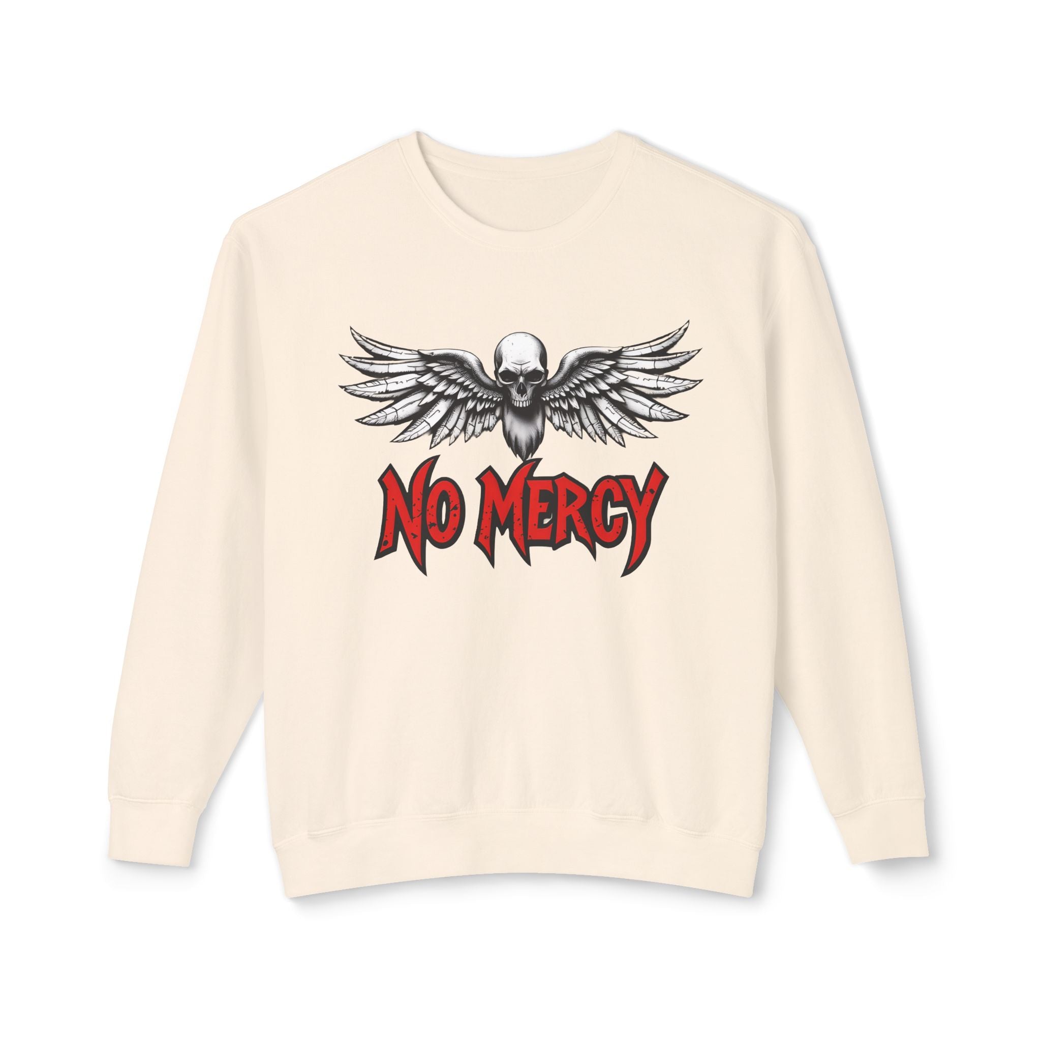 No Mercy Skull Wings Crewneck Sweatshirt