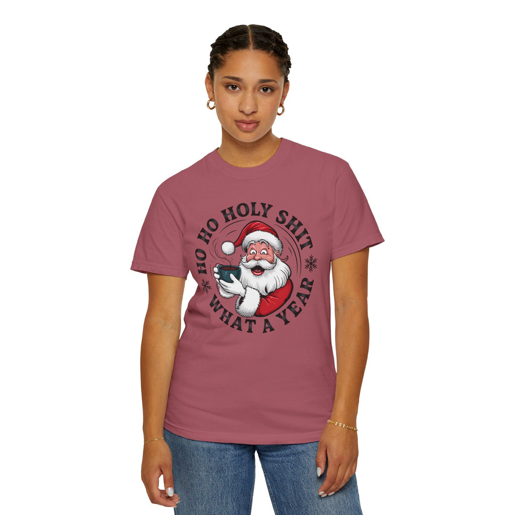 Ho Ho Holy Shit What A Year Christmas T‑Shirt