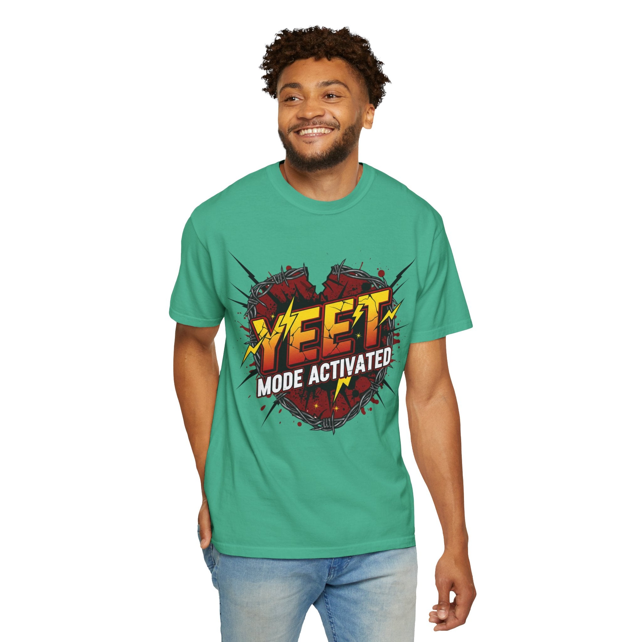 Yeet Mode Activated T-shirt — Funny Graphic Tee for Teens & Gamers
