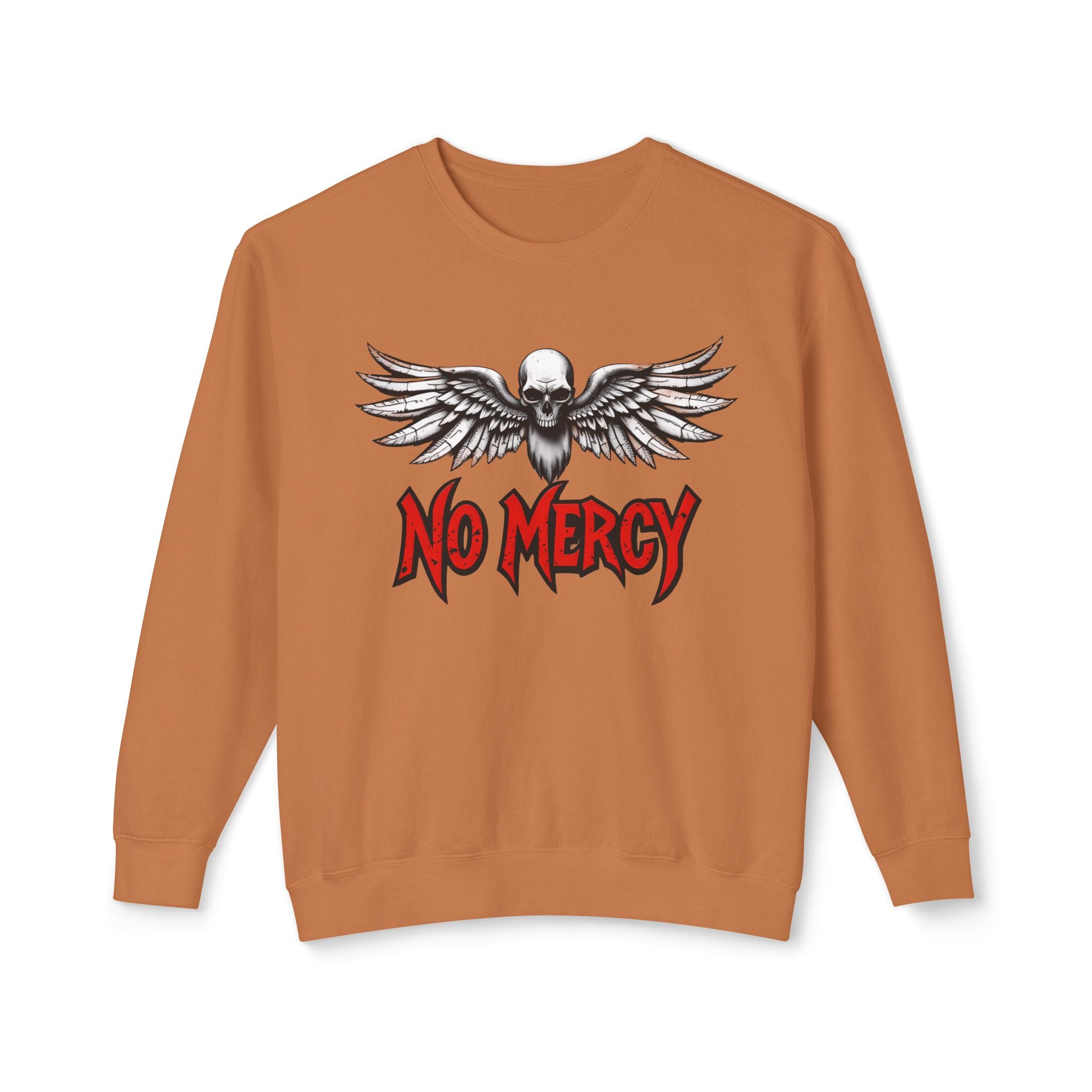 No Mercy Skull Wings Crewneck Sweatshirt