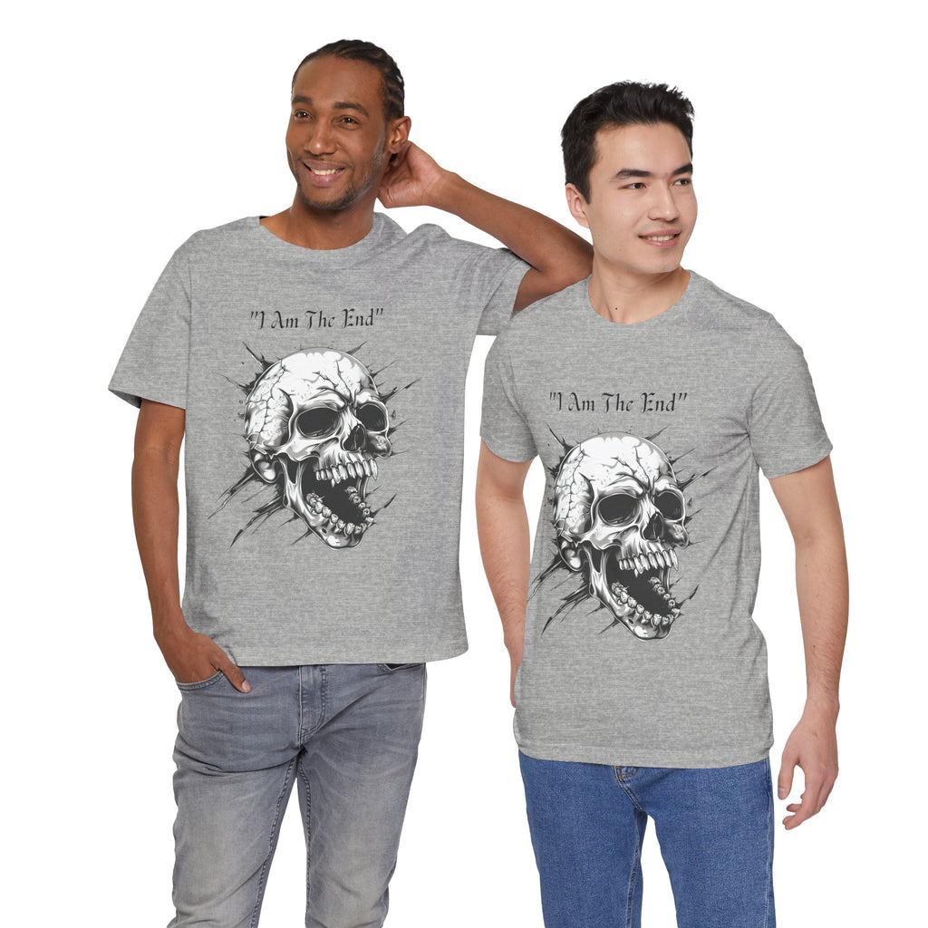 Skull Graphic Tee "I Am The End" - Gothic Rock T-Shirt