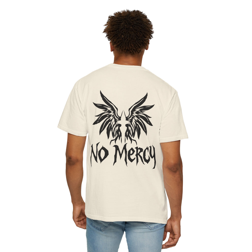 No Mercy Wings T-Shirt — Gothic Angel Graphic Tee
