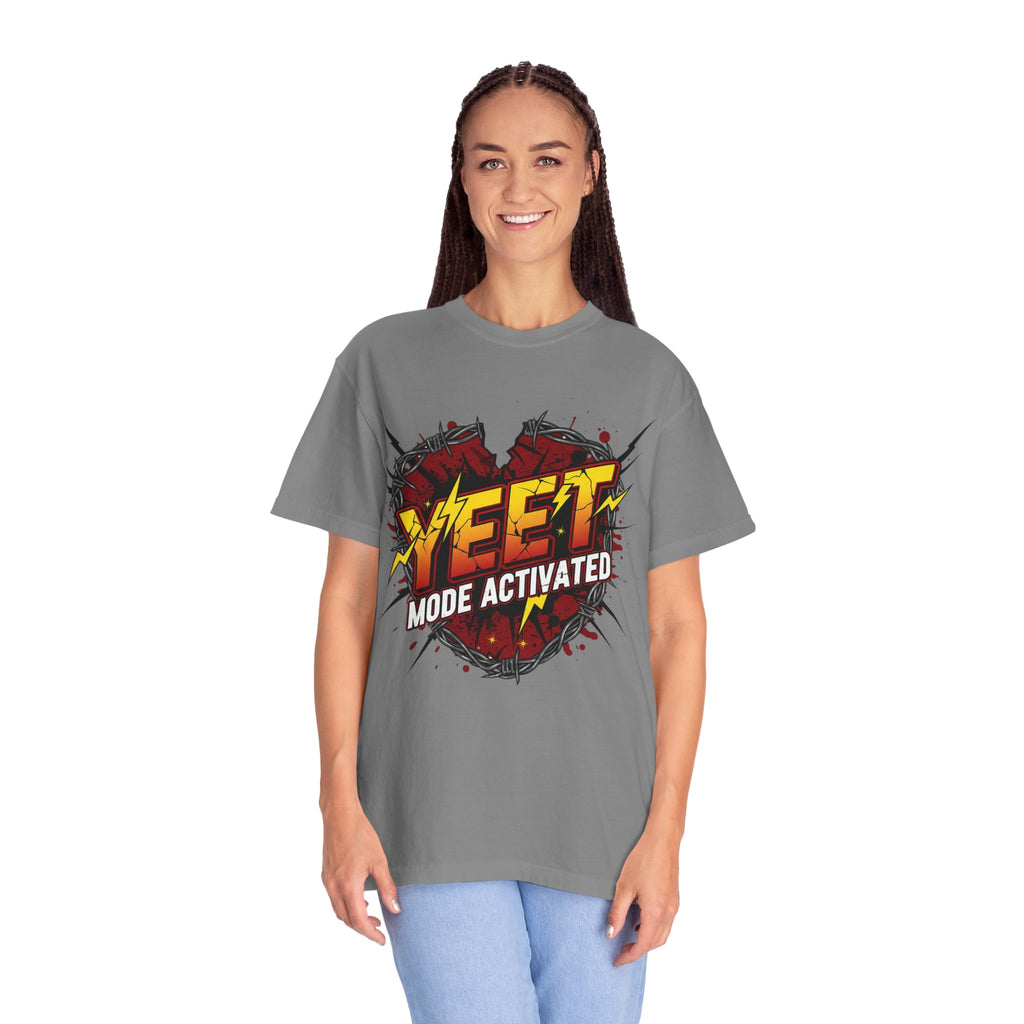 Yeet Mode Activated T-shirt — Funny Graphic Tee for Teens & Gamers