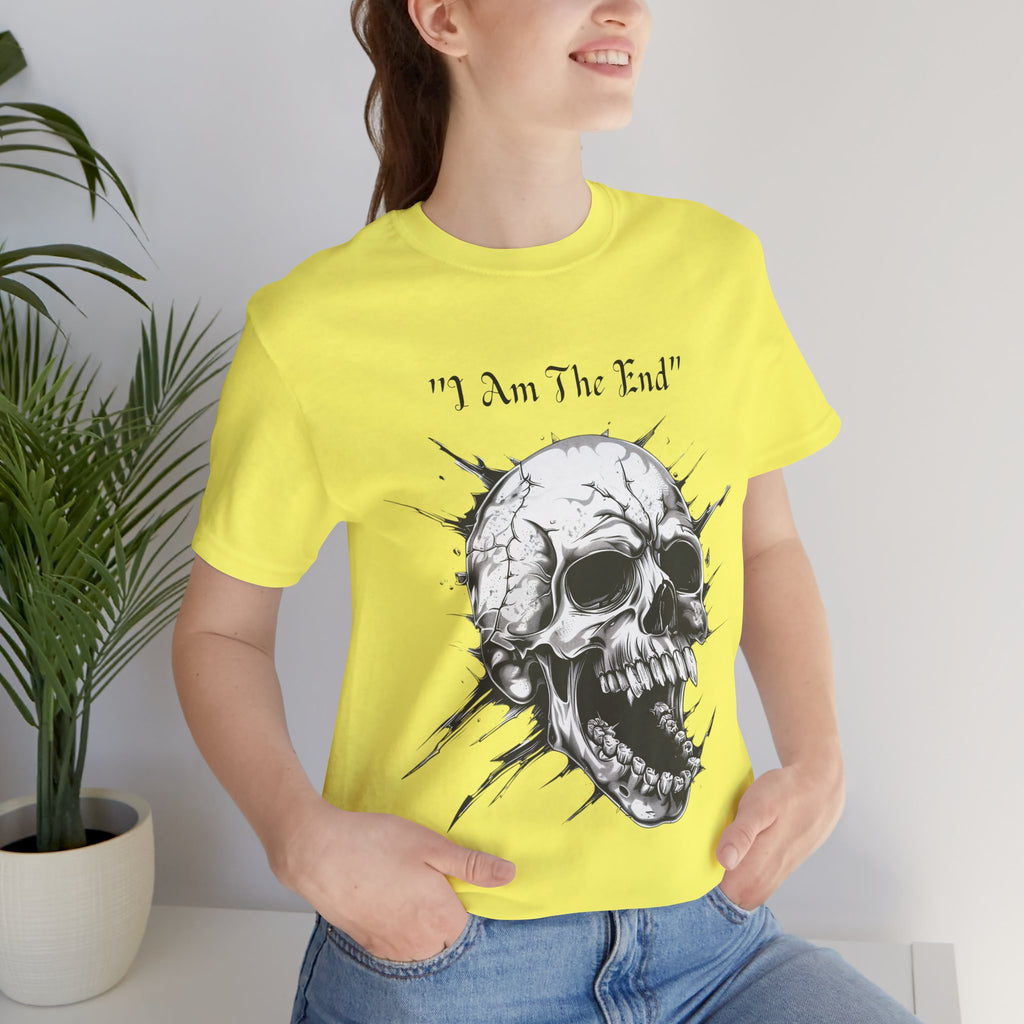 Skull Graphic Tee "I Am The End" - Gothic Rock T-Shirt