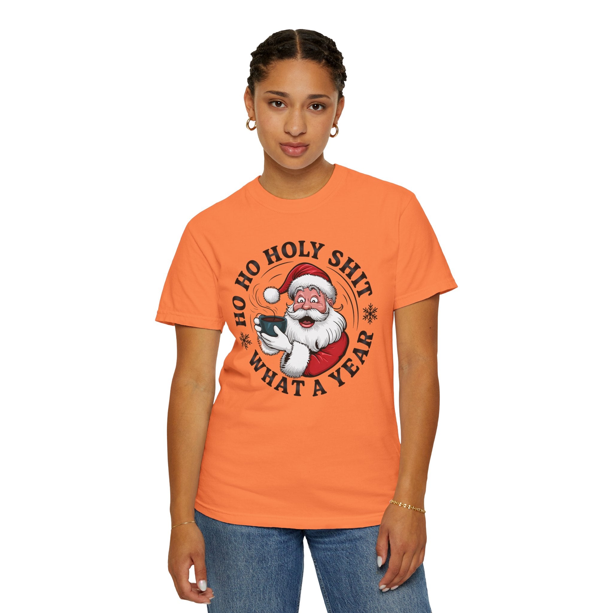 Ho Ho Holy Shit What A Year Christmas T‑Shirt