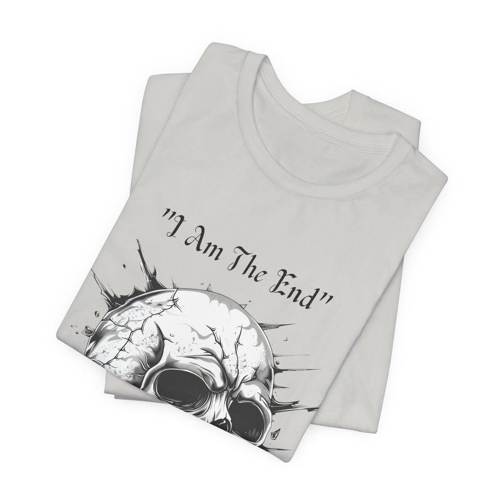 Skull Graphic Tee "I Am The End" - Gothic Rock T-Shirt