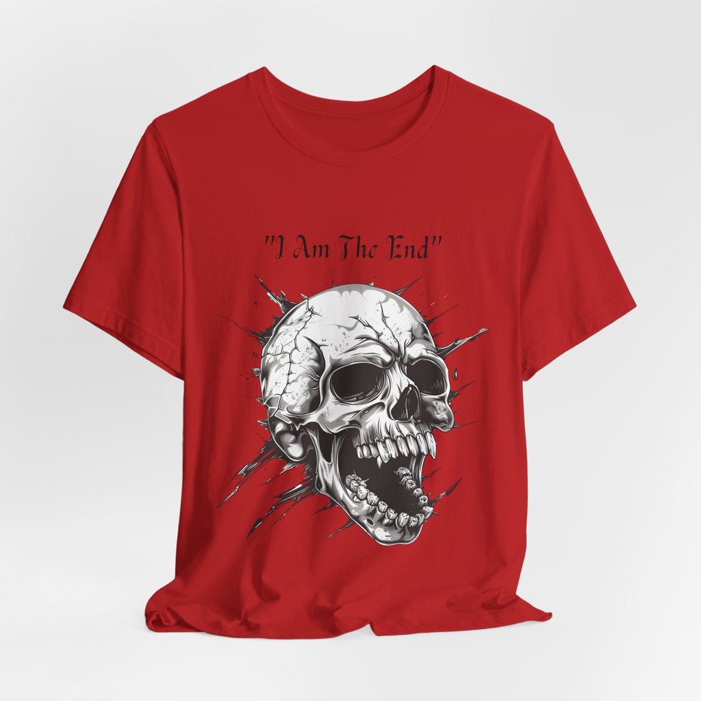 Skull Graphic Tee "I Am The End" - Gothic Rock T-Shirt
