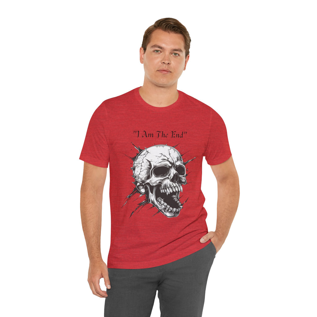Skull Graphic Tee "I Am The End" - Gothic Rock T-Shirt