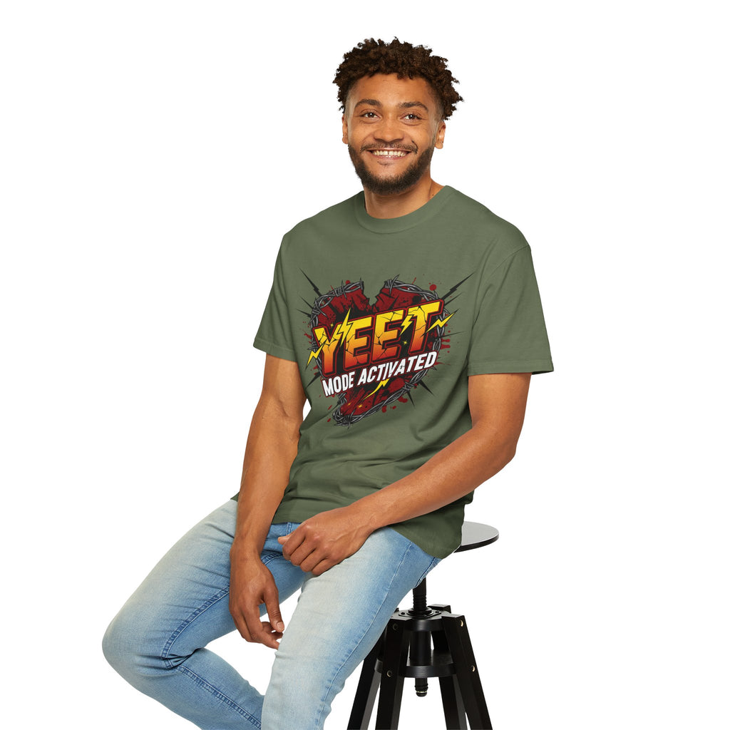 Yeet Mode Activated T-shirt — Funny Graphic Tee for Teens & Gamers