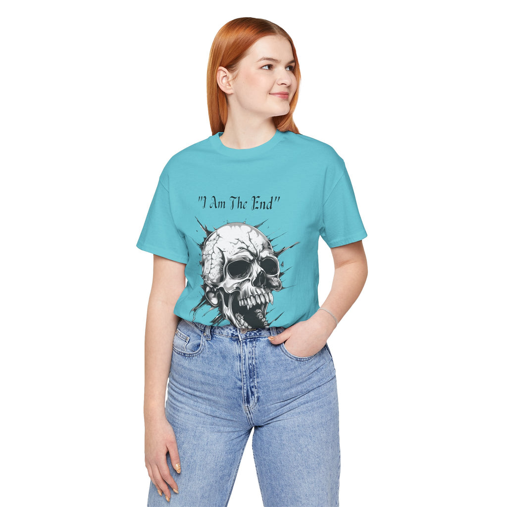 Skull Graphic Tee "I Am The End" - Gothic Rock T-Shirt