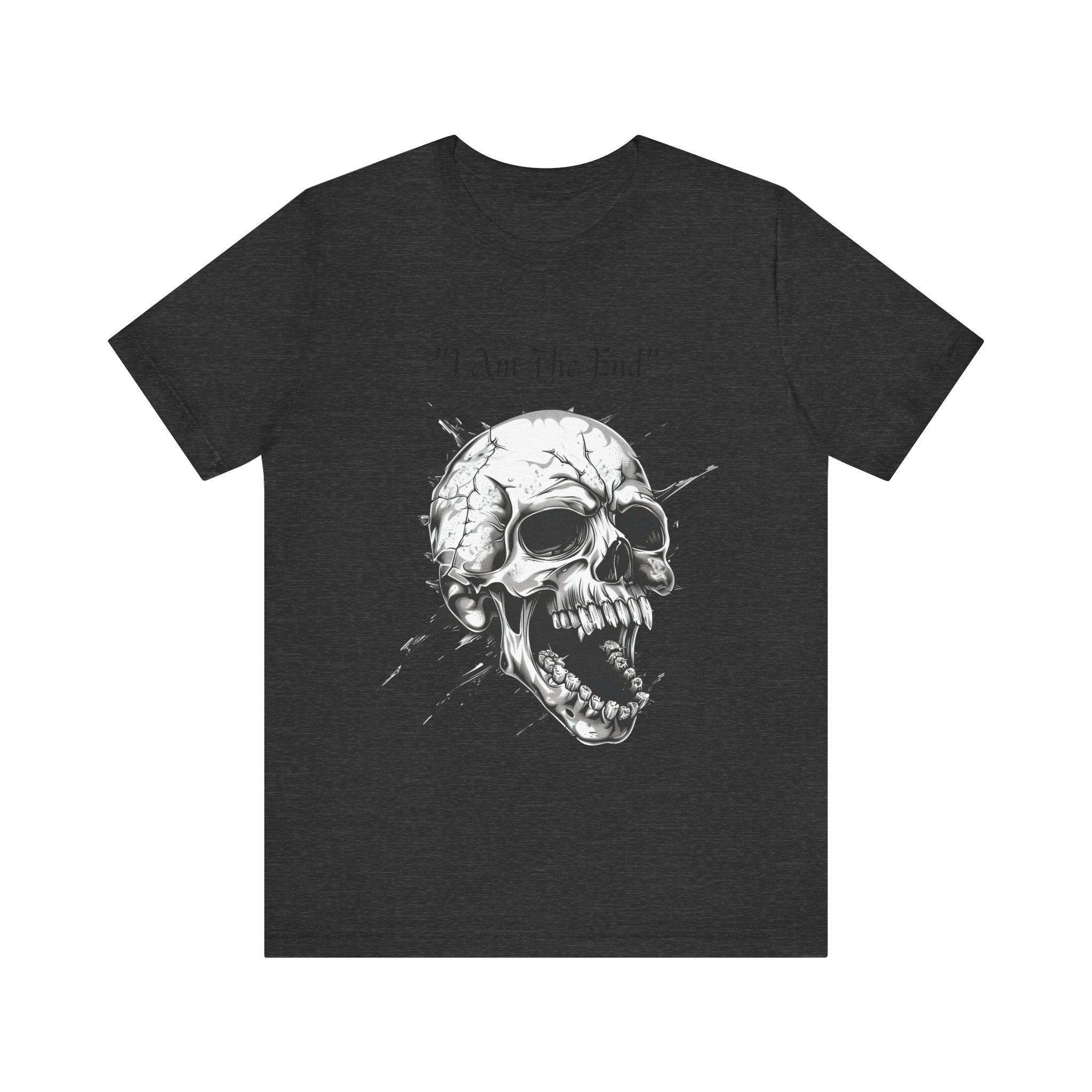 Skull Graphic Tee "I Am The End" - Gothic Rock T-Shirt