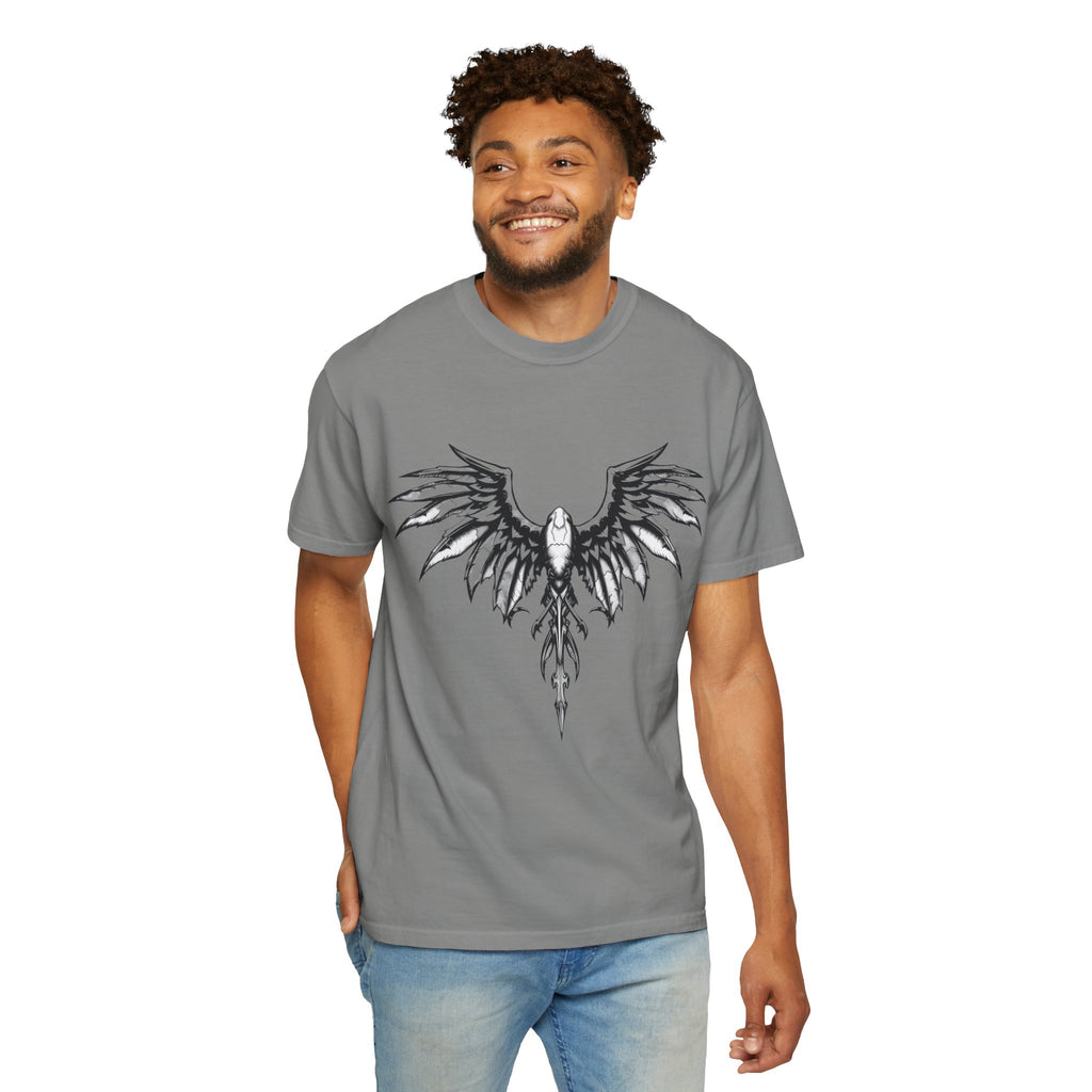 No Mercy Wings T-Shirt — Gothic Angel Graphic Tee