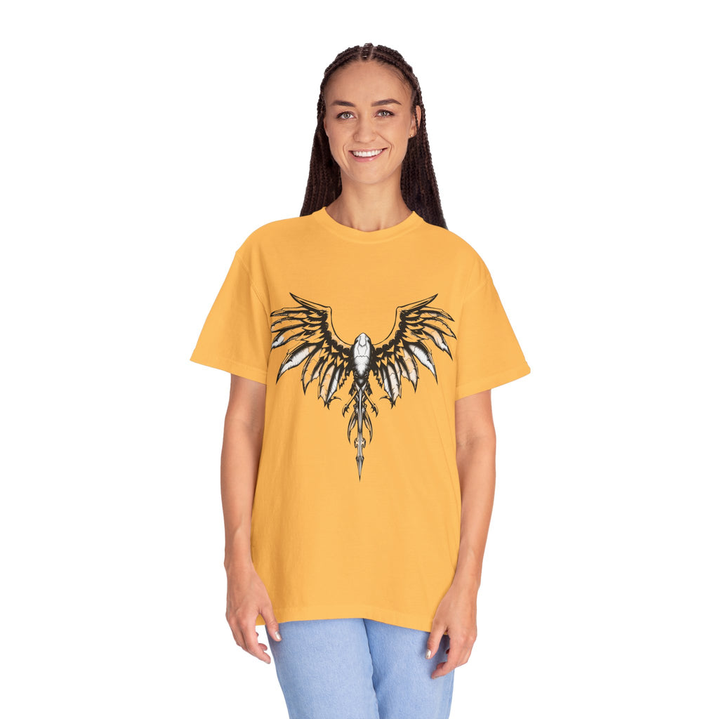 No Mercy Wings T-Shirt — Gothic Angel Graphic Tee