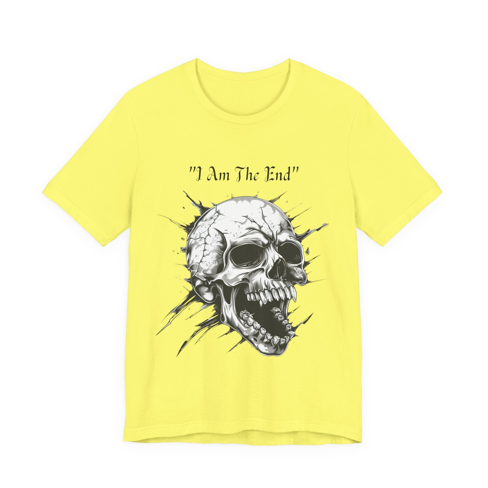 Skull Graphic Tee "I Am The End" - Gothic Rock T-Shirt