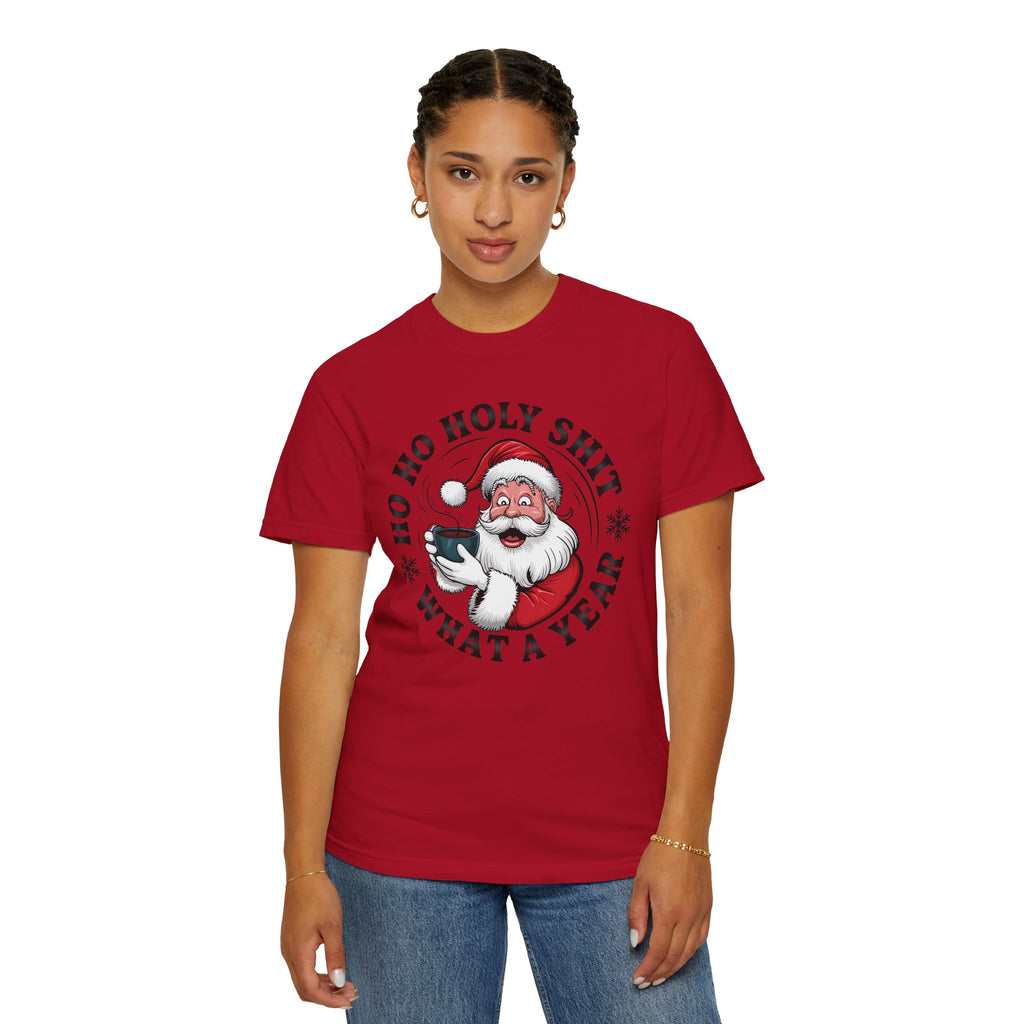 Ho Ho Holy Shit What A Year Christmas T‑Shirt