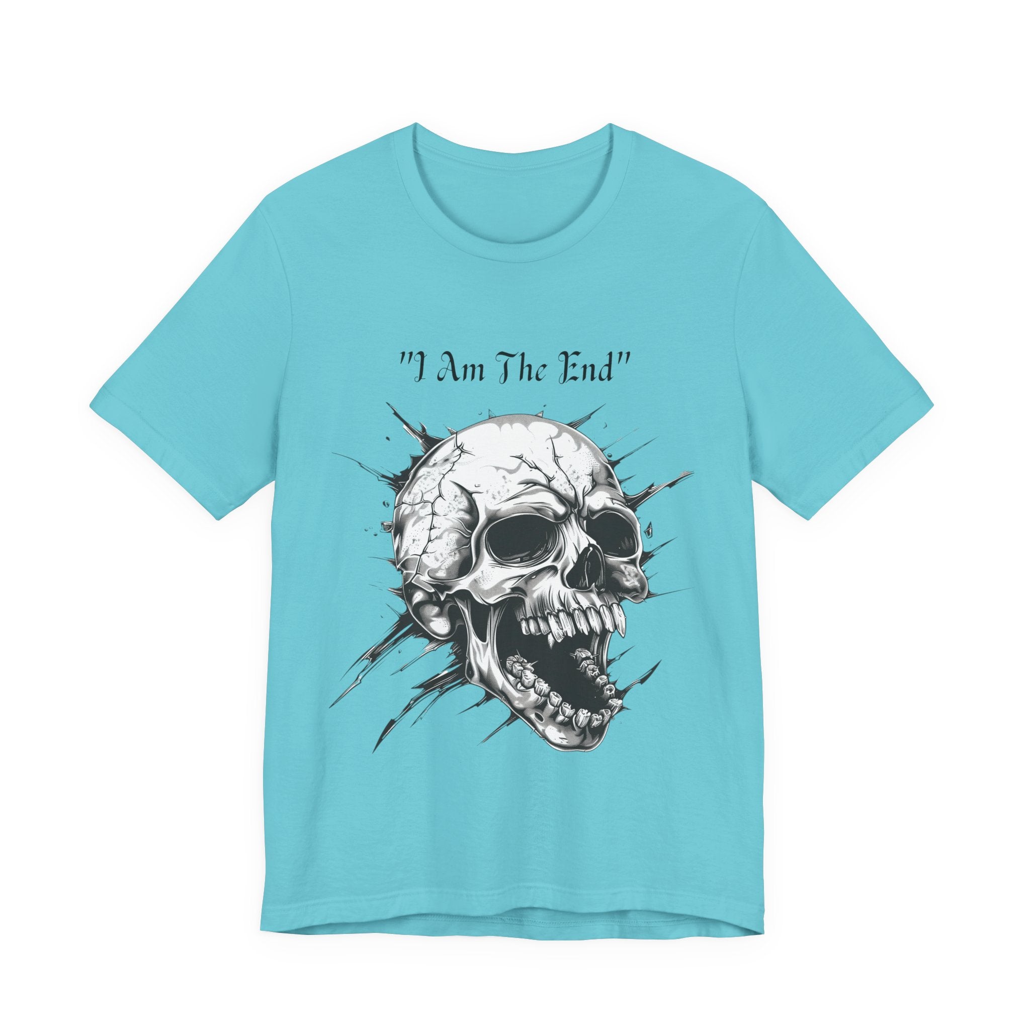 Skull Graphic Tee "I Am The End" - Gothic Rock T-Shirt