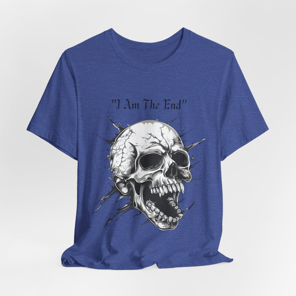 Skull Graphic Tee "I Am The End" - Gothic Rock T-Shirt