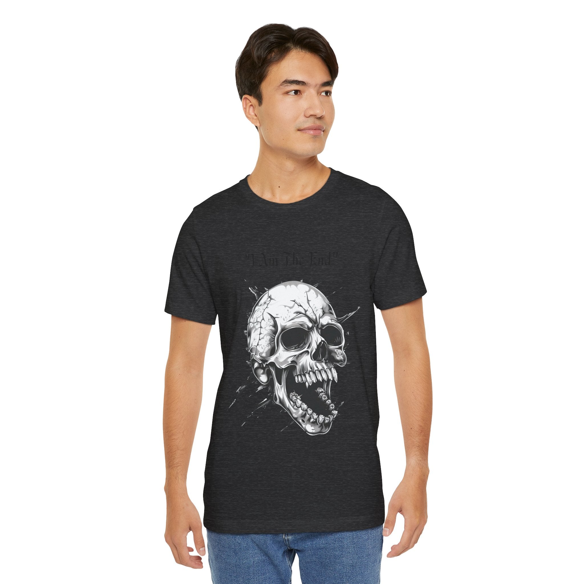 Skull Graphic Tee "I Am The End" - Gothic Rock T-Shirt