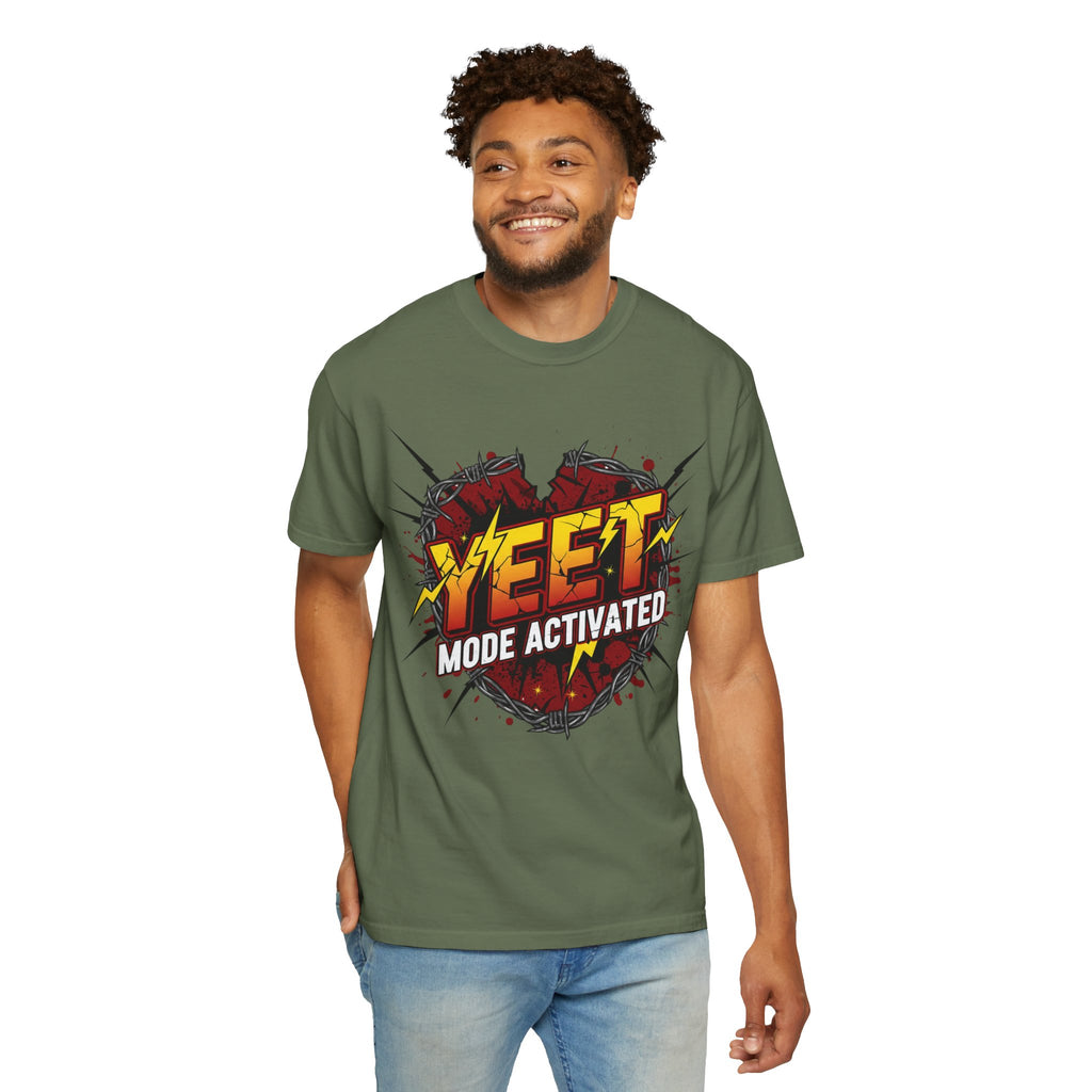 Yeet Mode Activated T-shirt — Funny Graphic Tee for Teens & Gamers