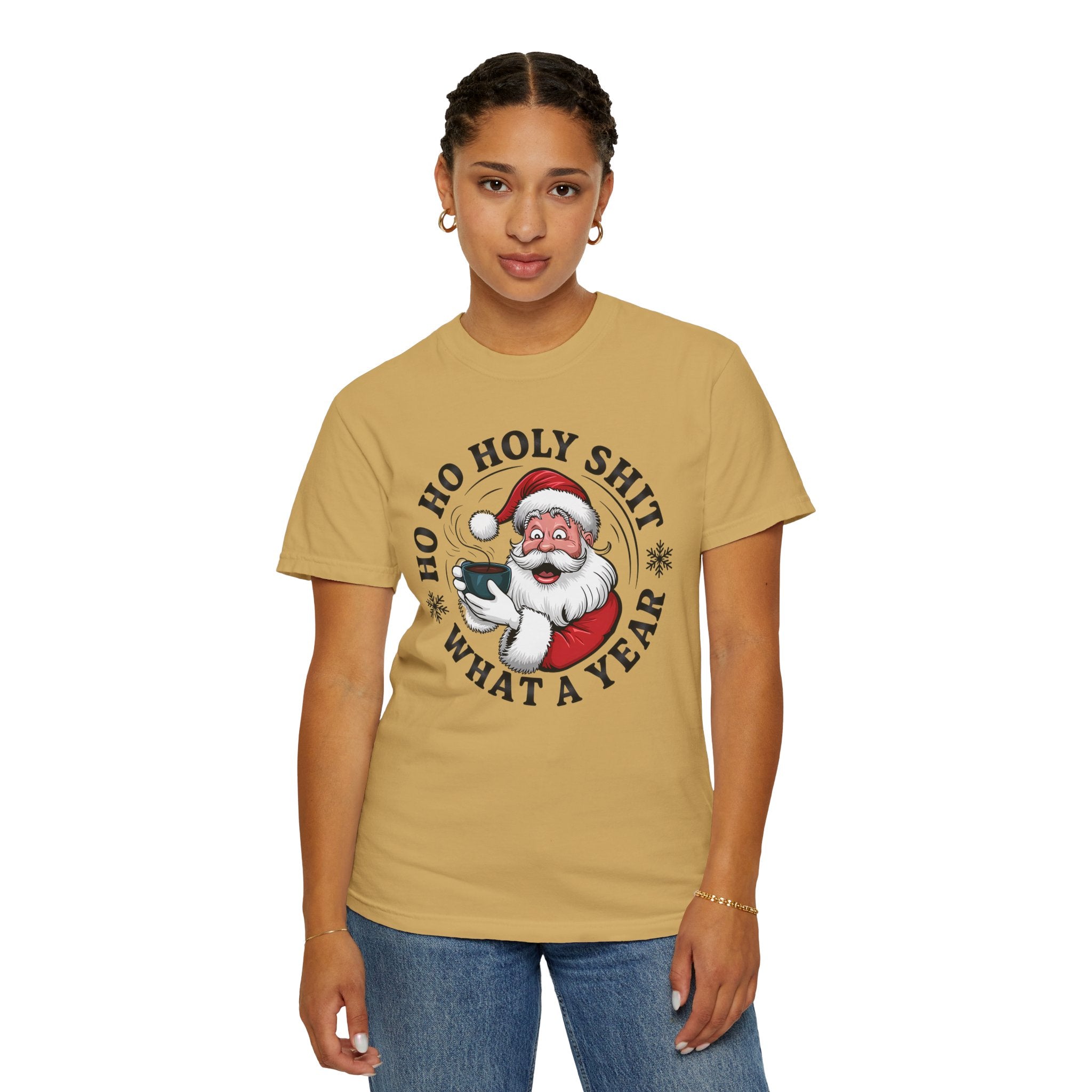 Ho Ho Holy Shit What A Year Christmas T‑Shirt