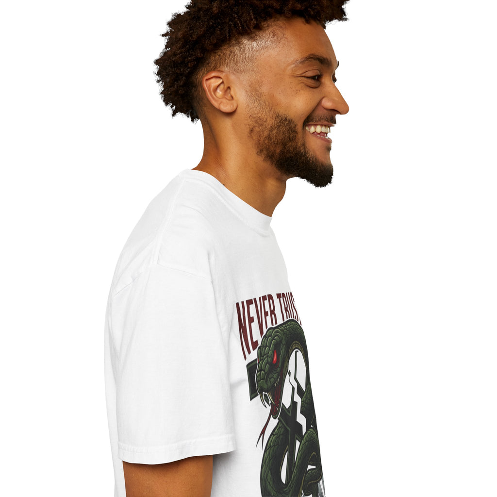 Never Trust a Snake Graphic T-Shirt — Vintage Snake Illustration Tee