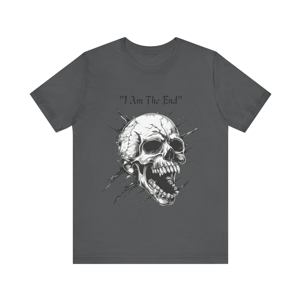 Skull Graphic Tee "I Am The End" - Gothic Rock T-Shirt