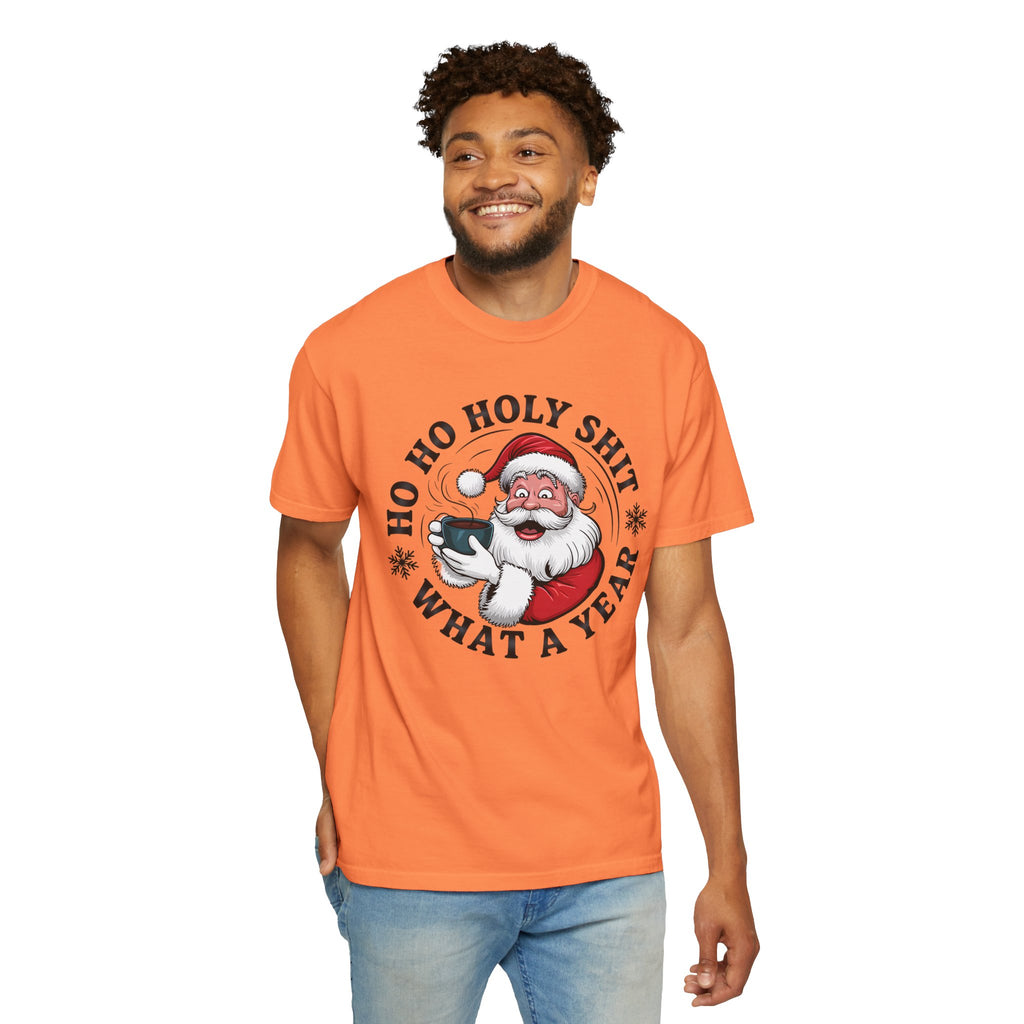 Ho Ho Holy Shit What A Year Christmas T‑Shirt