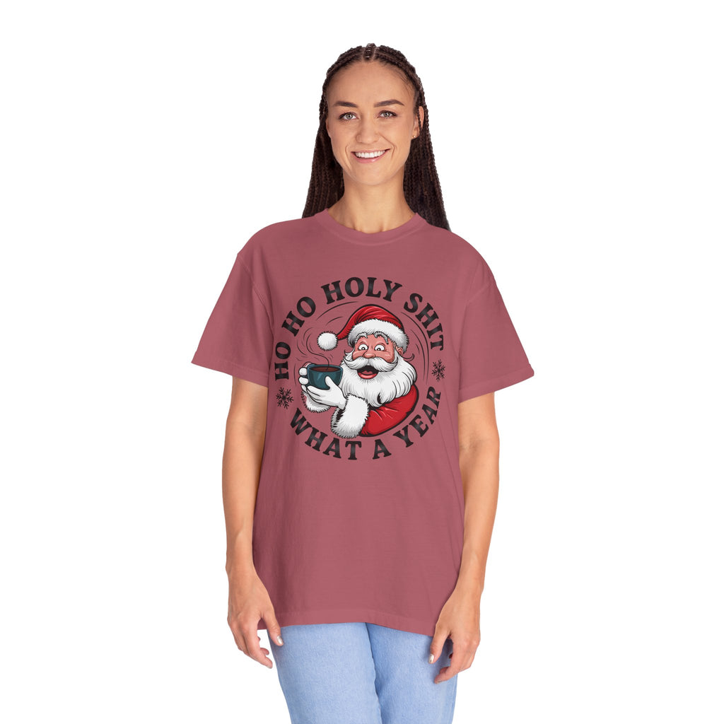 Ho Ho Holy Shit What A Year Christmas T‑Shirt