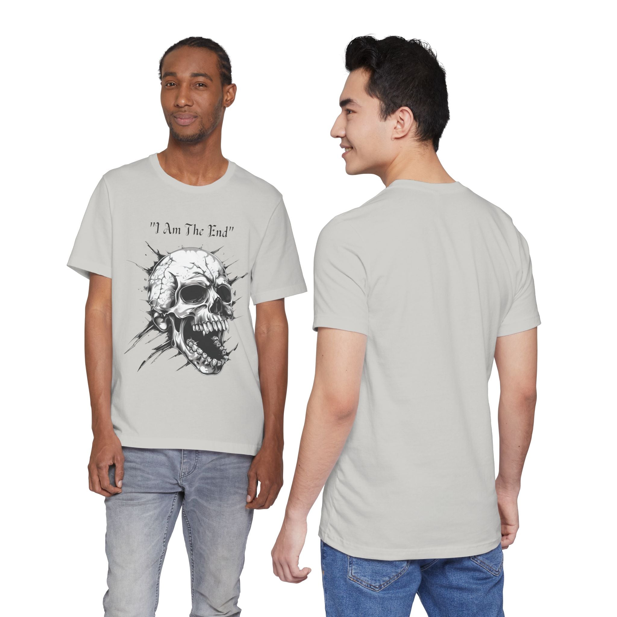 Skull Graphic Tee "I Am The End" - Gothic Rock T-Shirt