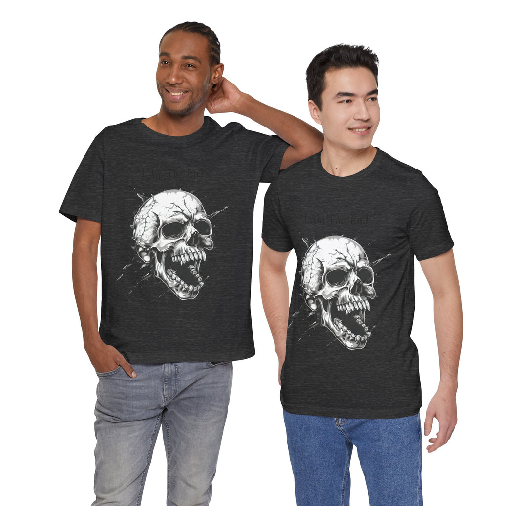 Skull Graphic Tee "I Am The End" - Gothic Rock T-Shirt