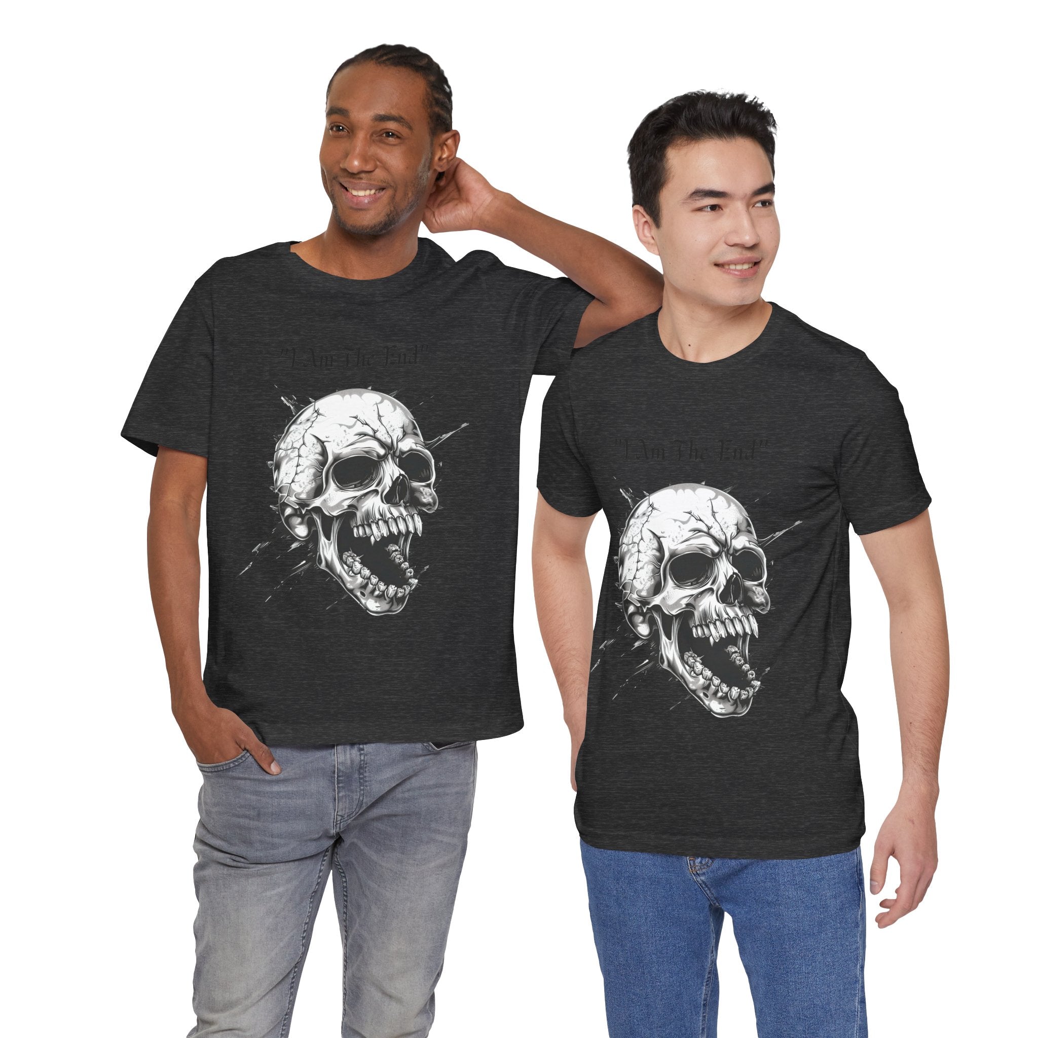Skull Graphic Tee "I Am The End" - Gothic Rock T-Shirt