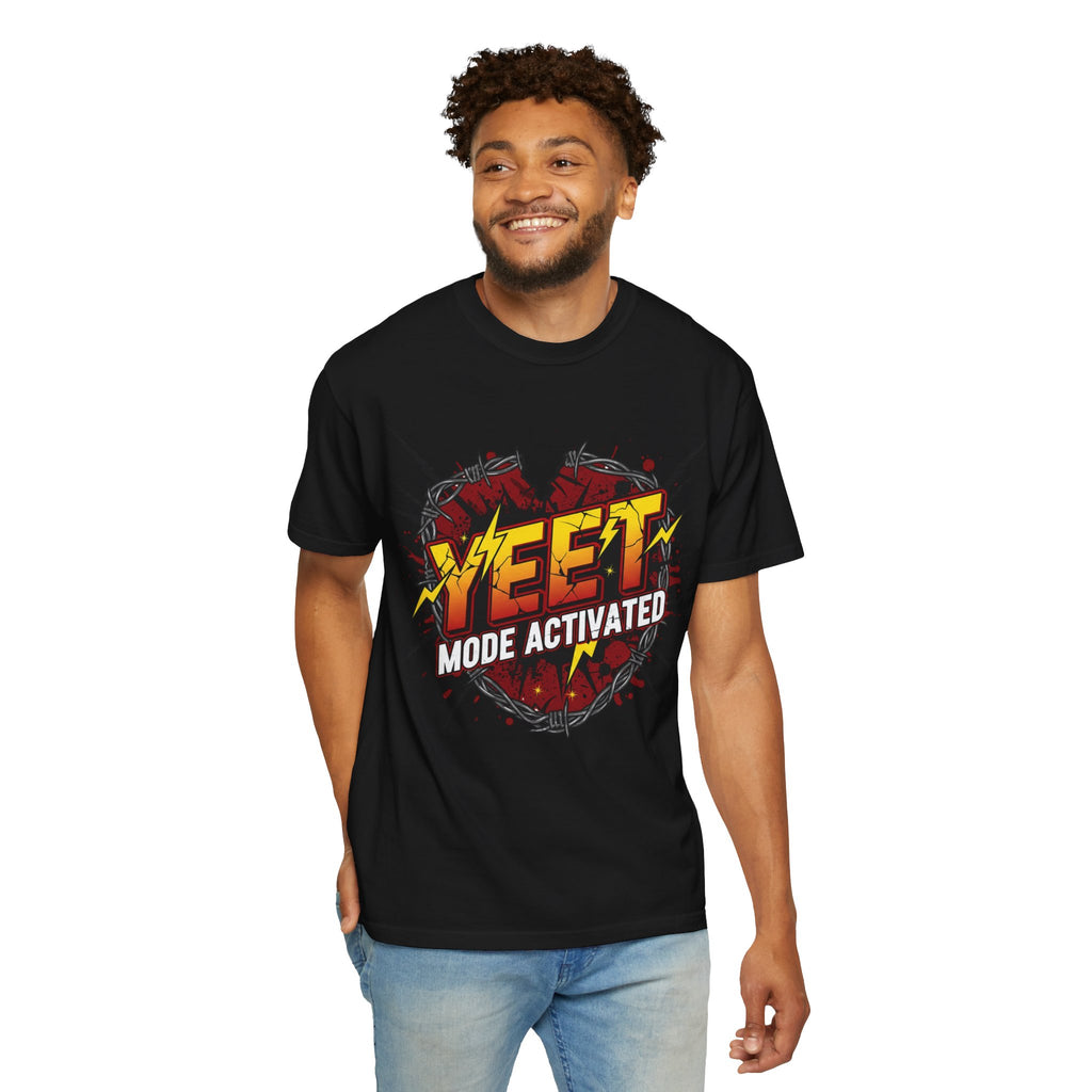 Yeet Mode Activated T-shirt — Funny Graphic Tee for Teens & Gamers