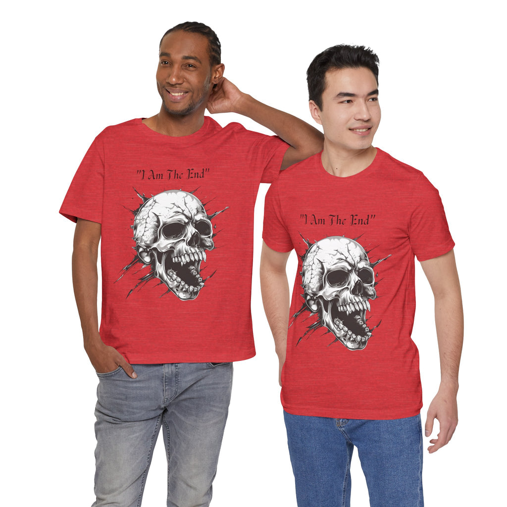 Skull Graphic Tee "I Am The End" - Gothic Rock T-Shirt