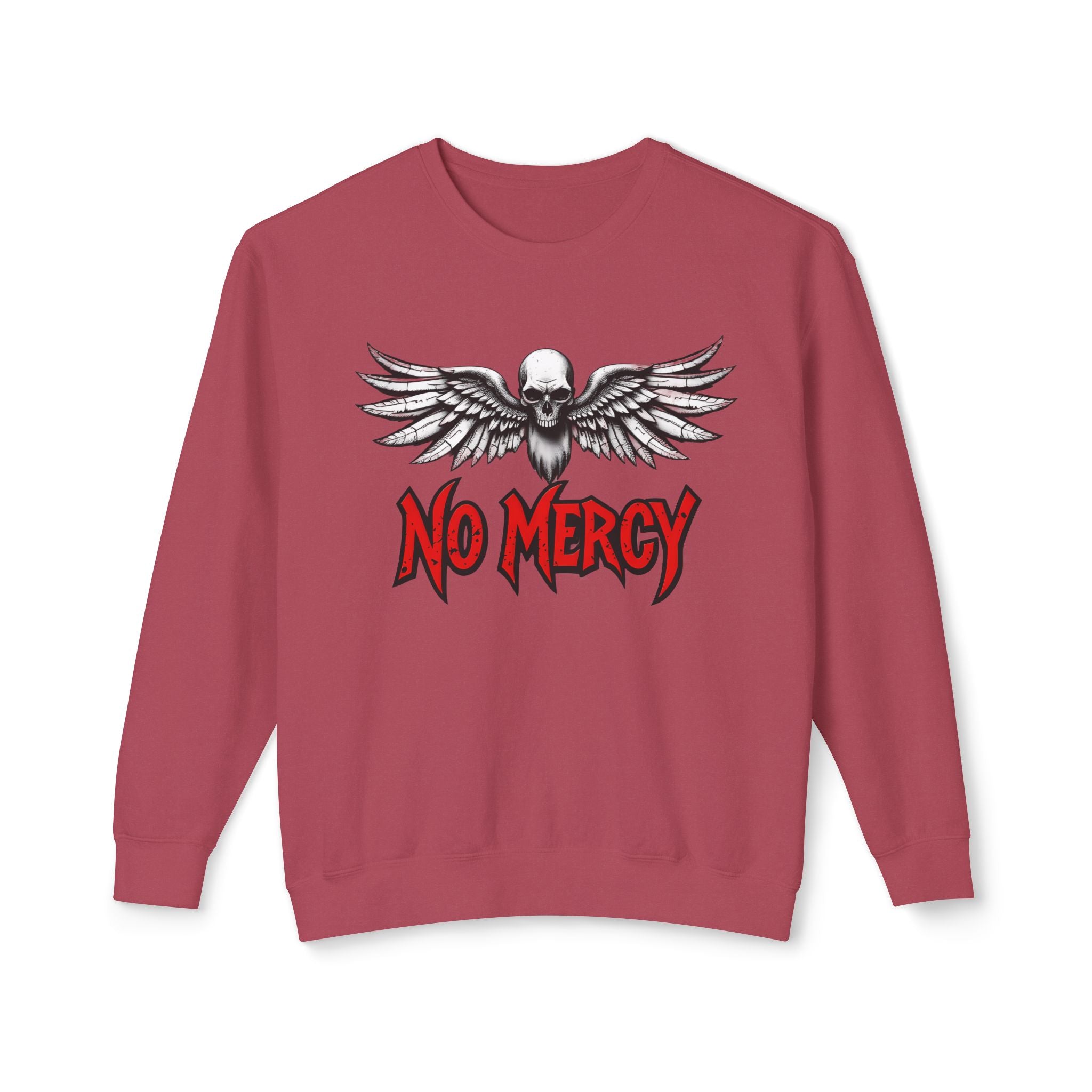 No Mercy Skull Wings Crewneck Sweatshirt
