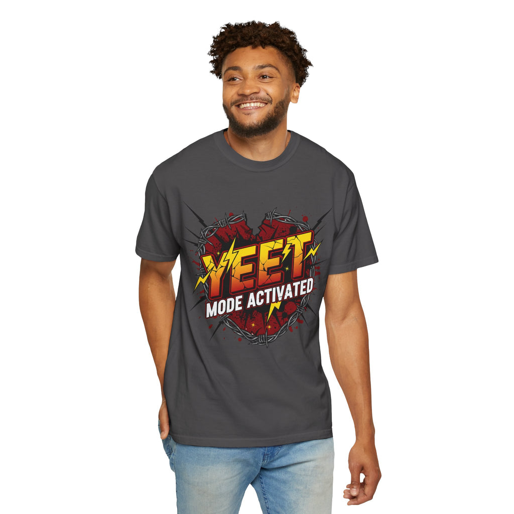 Yeet Mode Activated T-shirt — Funny Graphic Tee for Teens & Gamers