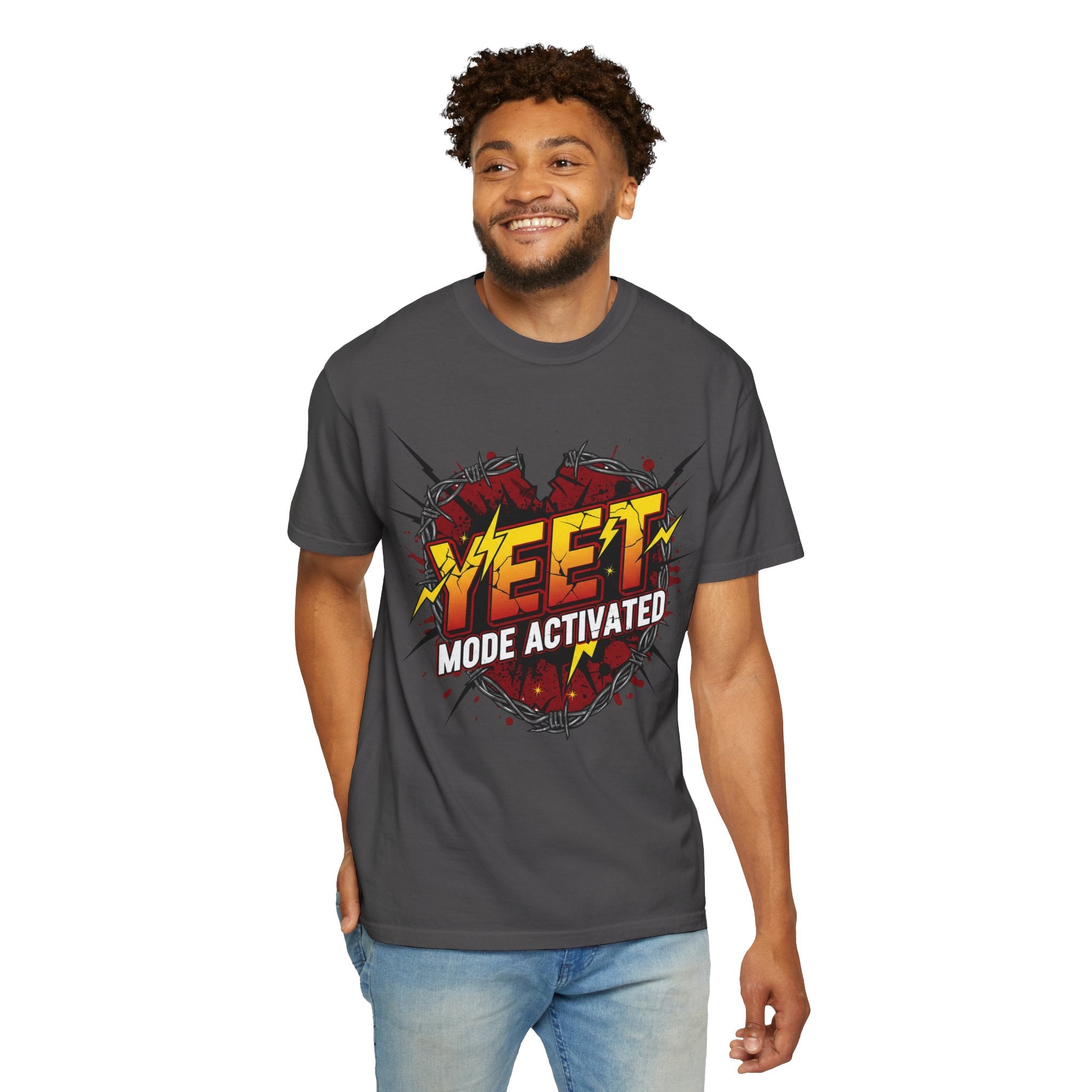 Yeet Mode Activated T-shirt — Funny Graphic Tee for Teens & Gamers