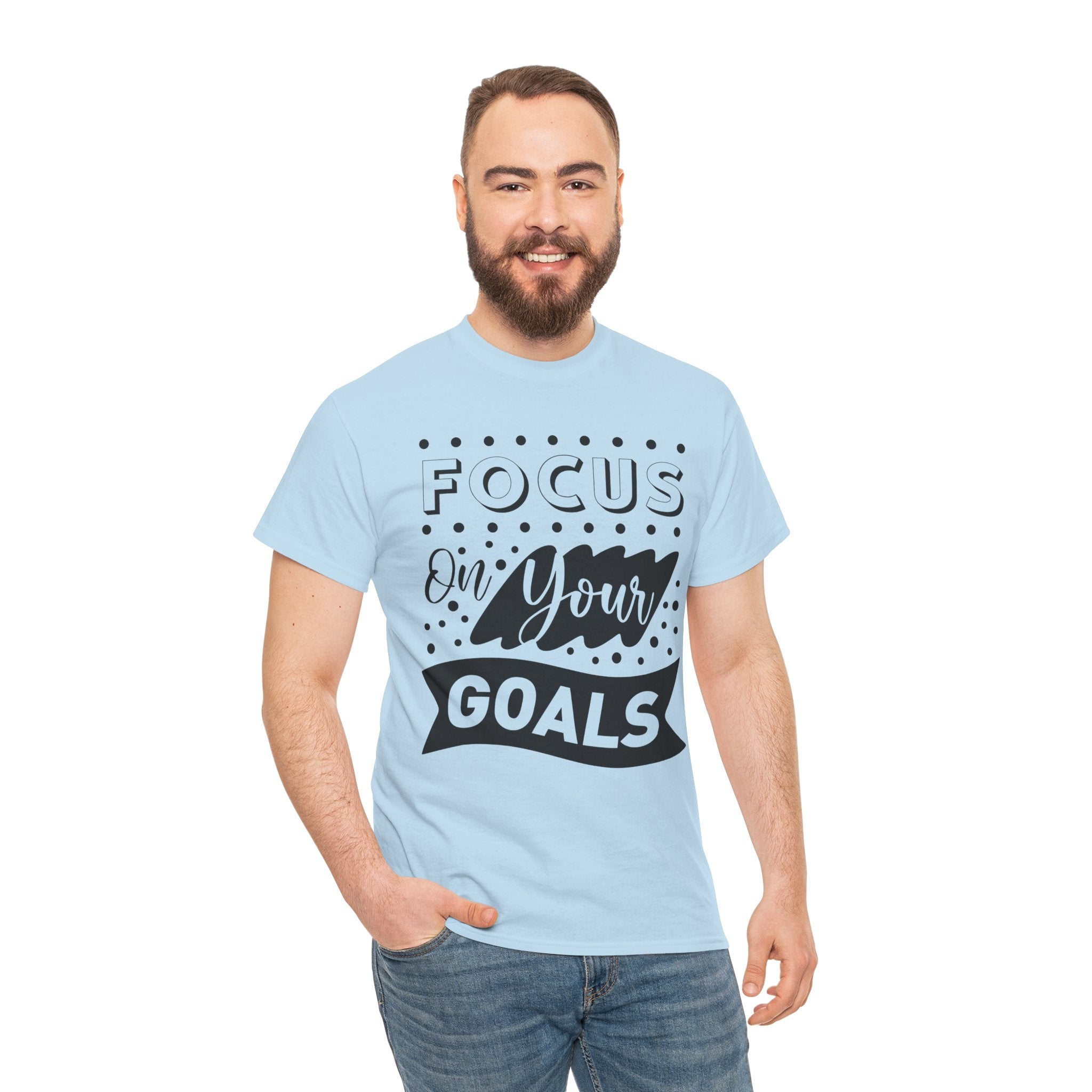 Focus On Your Goals T-Shirt — Motivational Graphic Tee